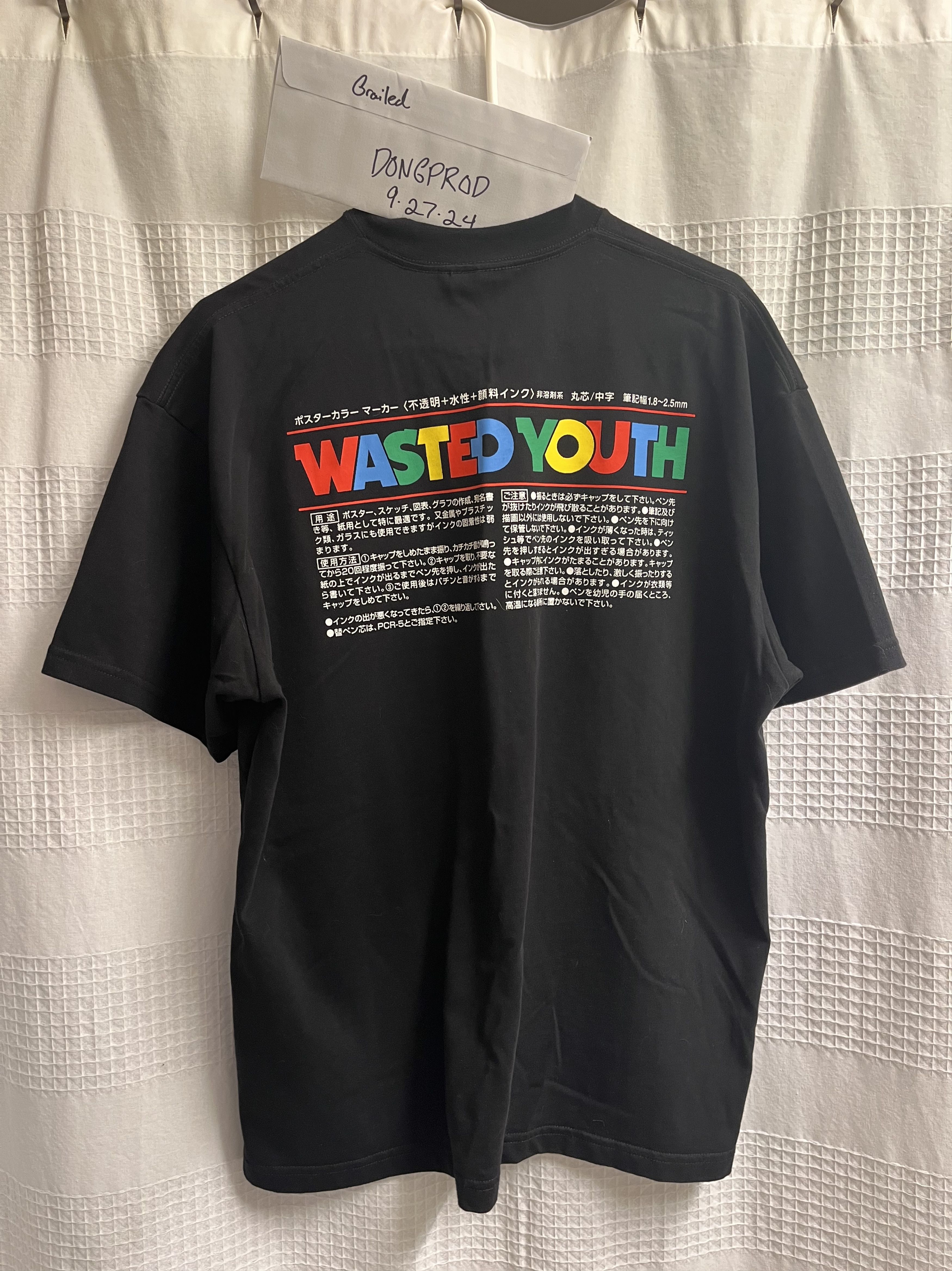 【送料無料キャンペーン】 Wasted Youth Cry Dont Girls Heavyweight T-Shirt Posca x トップス