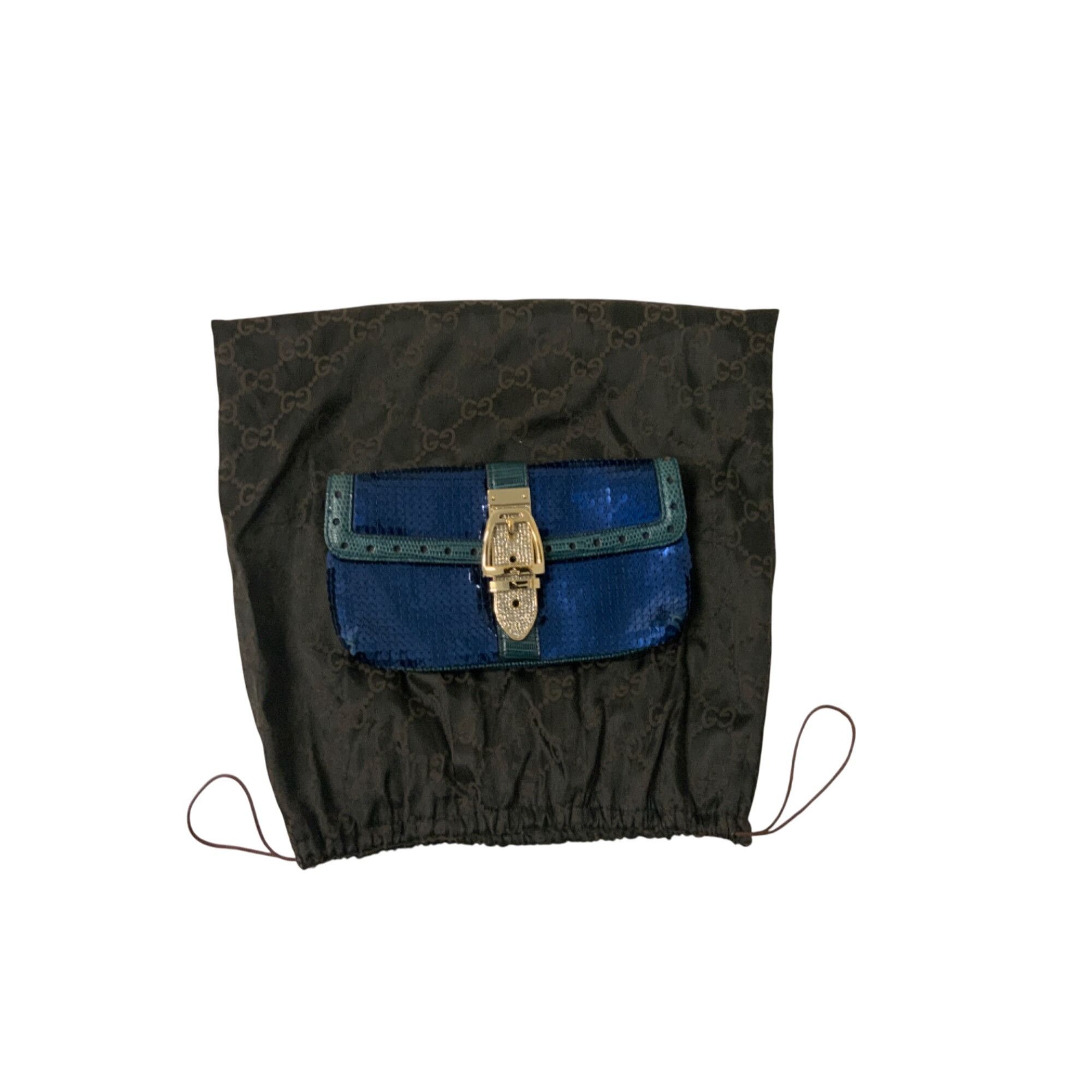 Gucci Gucci Sequin Lizard Crystal Wristlet Clutch Bag Size ONE SIZE - 2 Thumbnail