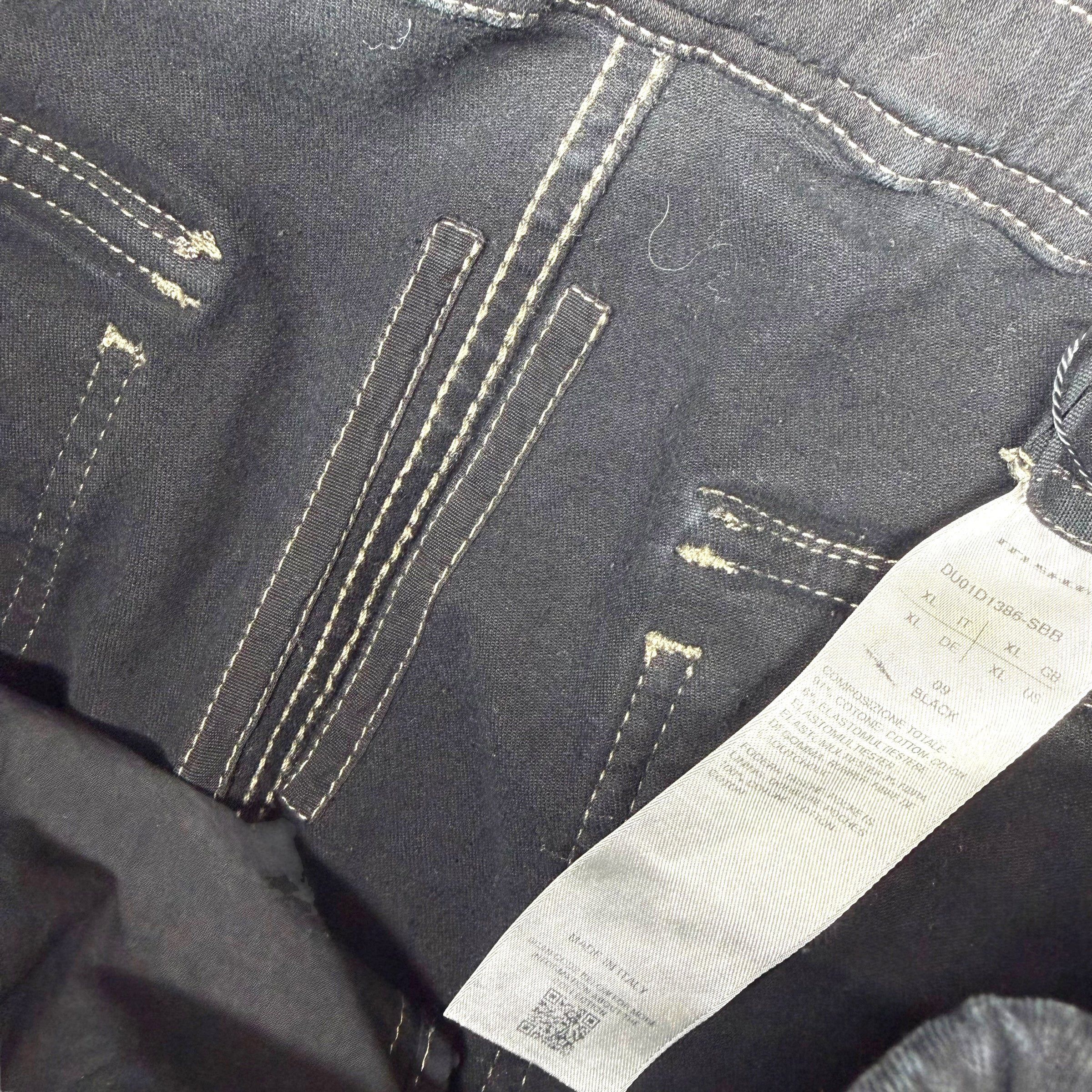 Rick Owens Rick Owens DRKSHDW 'Mastodon' Black Denim Cargo Pants XL Size US 36 / EU 52 - 5 Thumbnail