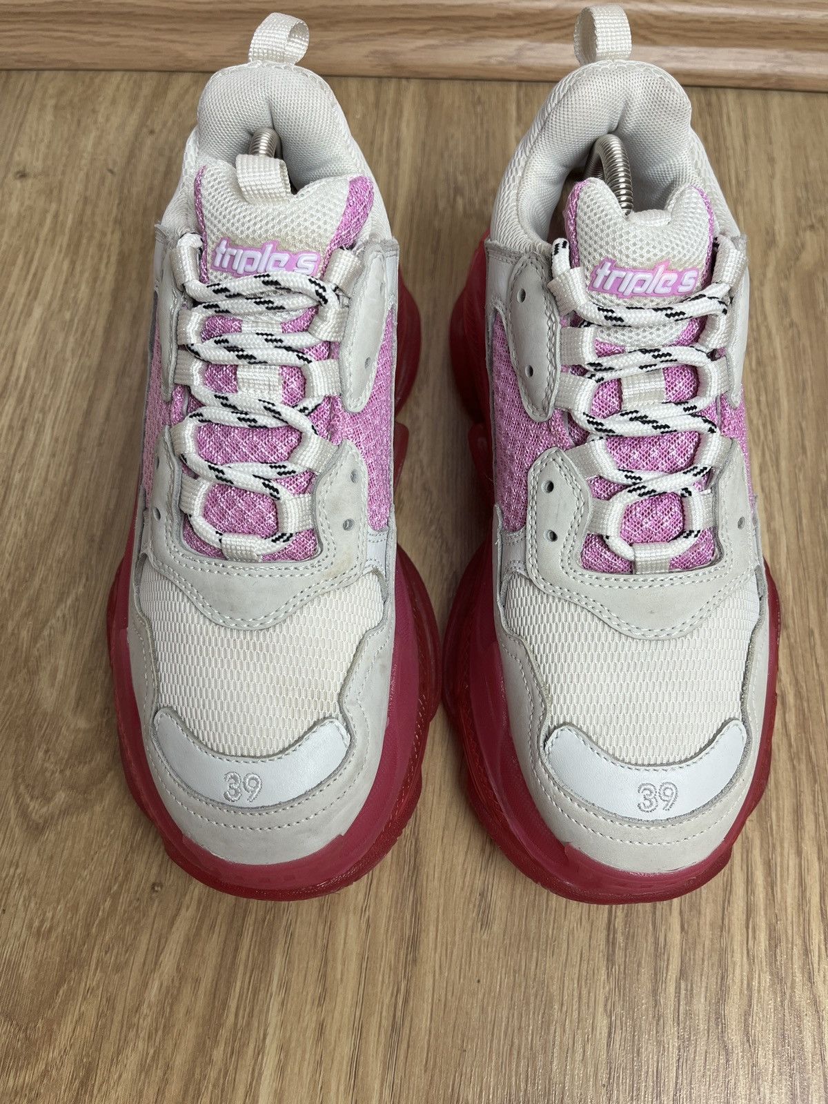 Balenciaga DDP Balenciaga Triple S Pink White Women's Sneakers Size US 9 / IT 39 - 5 Thumbnail