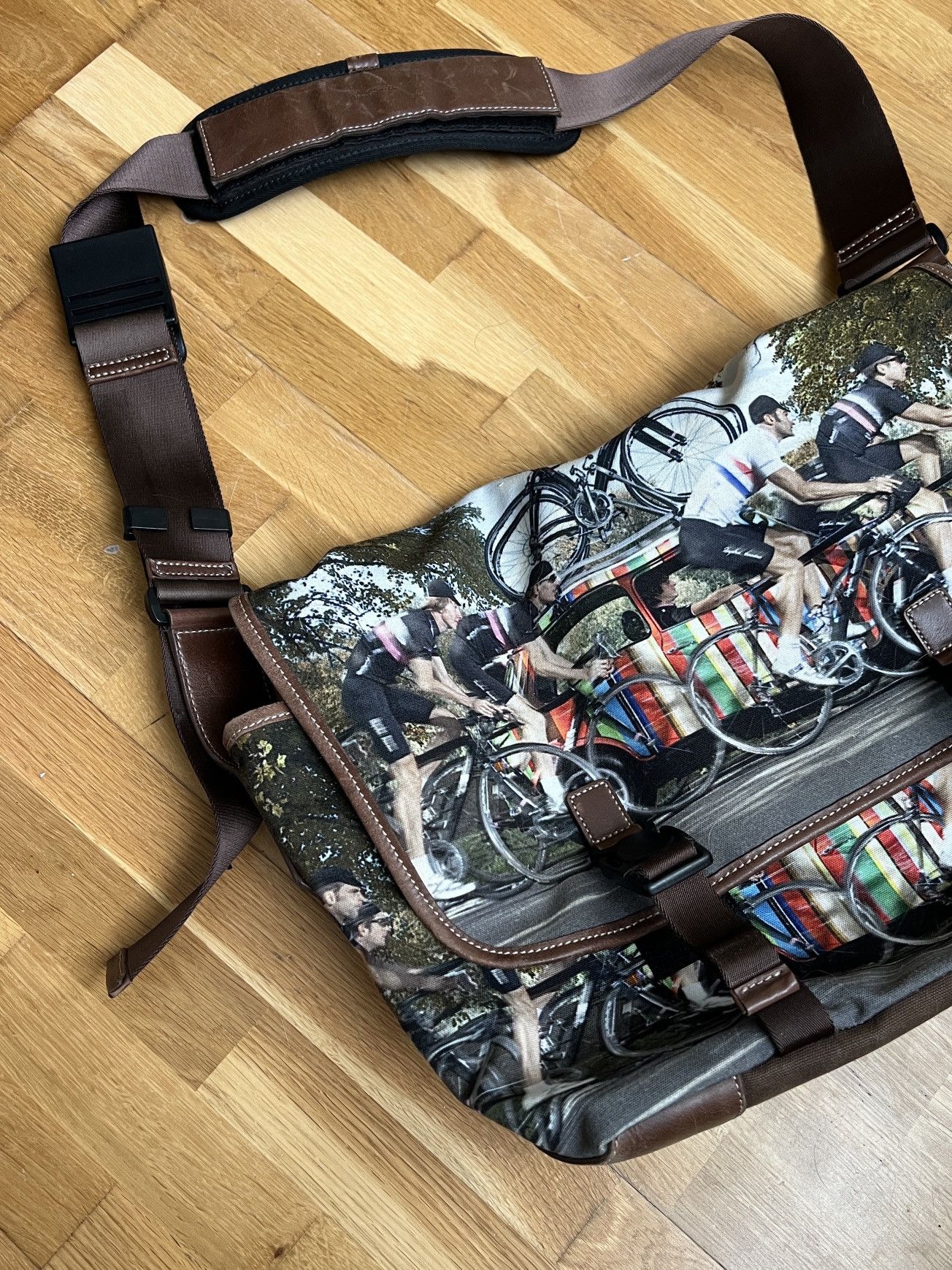 Paul Smith Paul Smith Mini Car &Rapha Cycling Team Cotton Leather Bag Size ONE SIZE - 2 Thumbnail