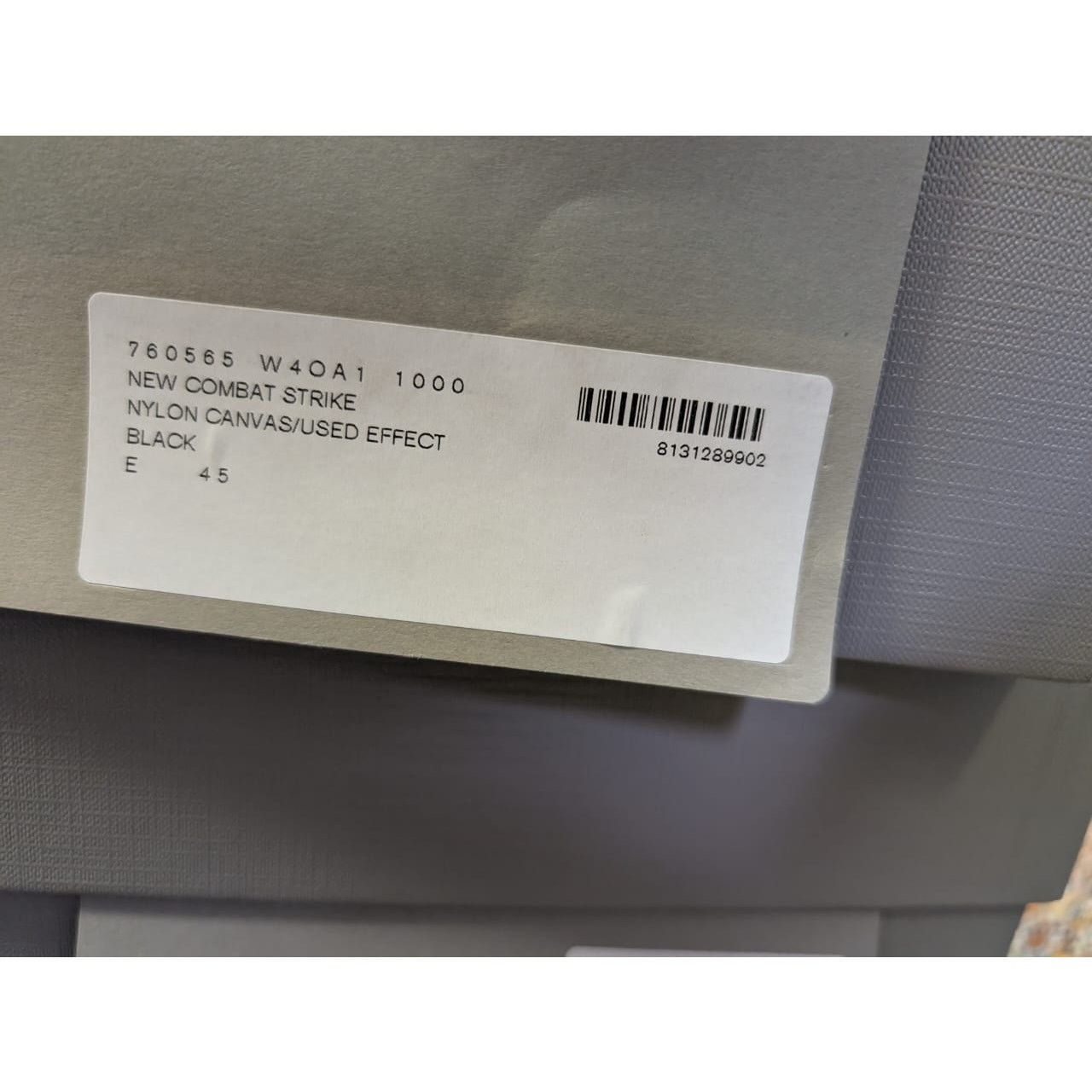 Balenciaga o1rshd1 Nylon Canvas/Used Effect New Combat Strike Boots Size US 12 / EU 45 - 21 Thumbnail