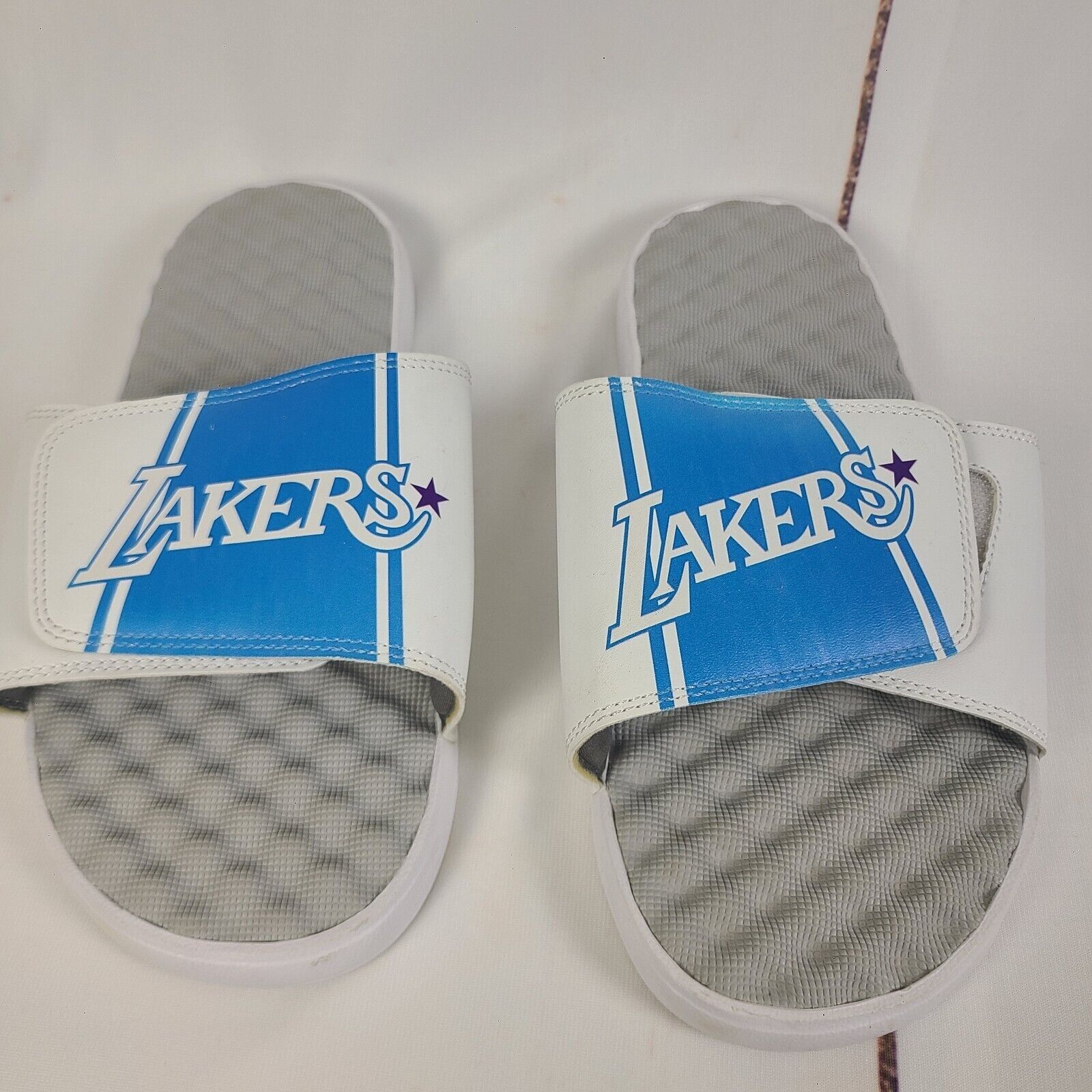 Vintage iSlide Los Angeles Lakers Men'sSlides Sandals Size 9 Size US 9 / EU 42 - 1 Thumbnail