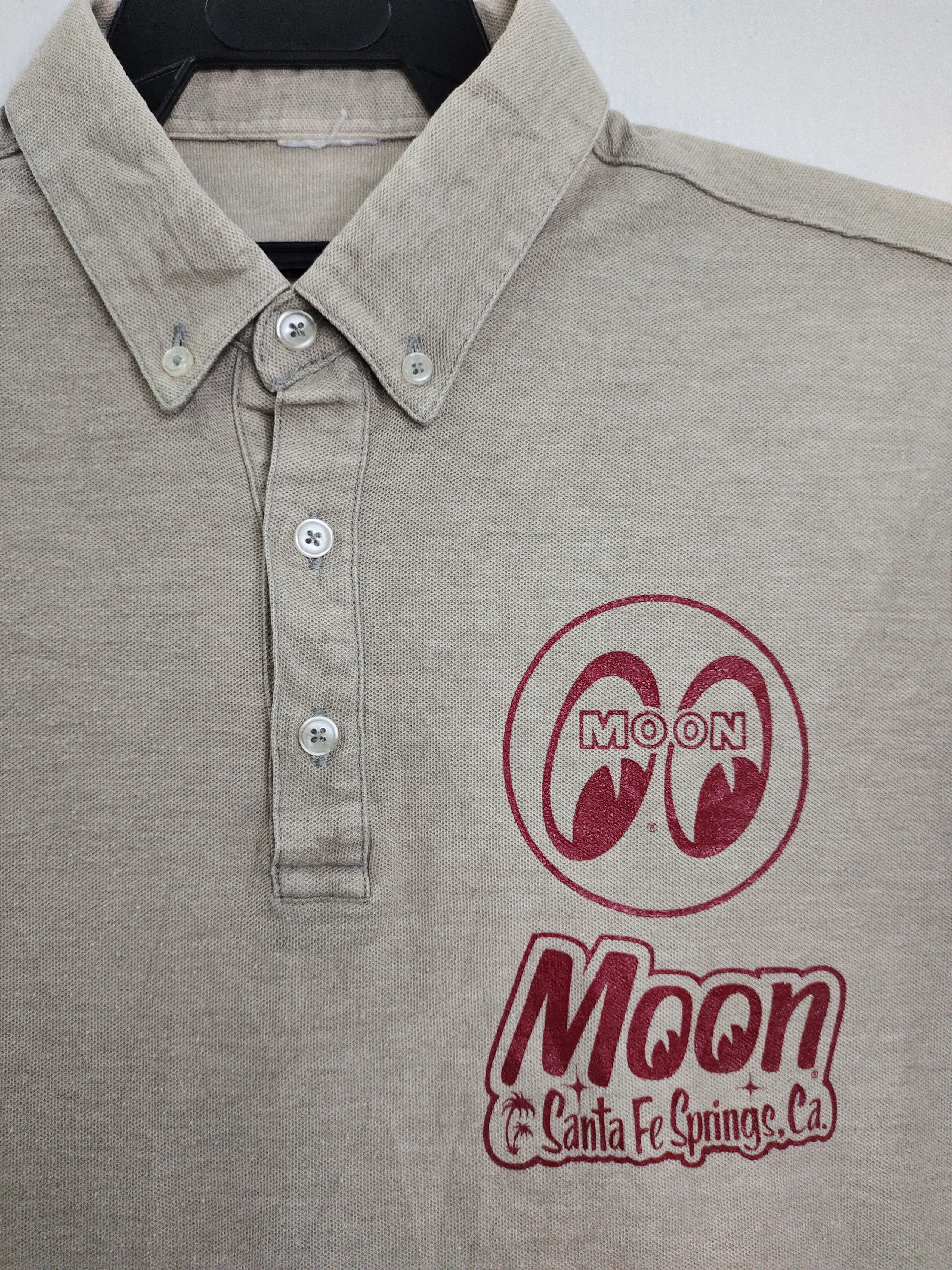 Vintage Vintage Moon Eyes Santa Fe Springs Rare Polo Tee Size US M / EU 48-50 / 2 - 5 Thumbnail