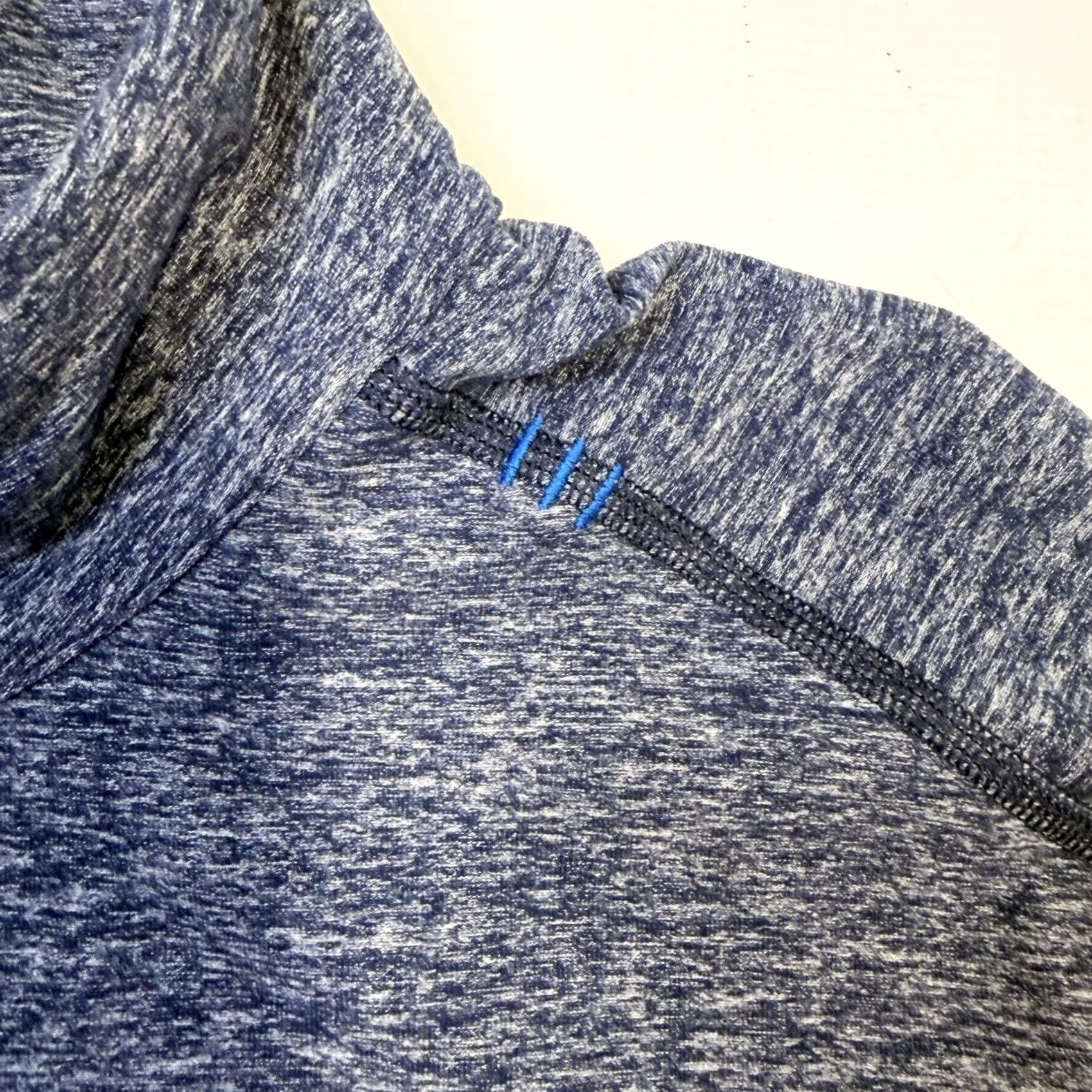 Lululemon Lululemon Mens Pullover 1/4 Zip Long Sleeve Blue Raglan Athletic Running Gym Pullover Shirt Size US L / EU 52-54 / 3 - 6 Thumbnail