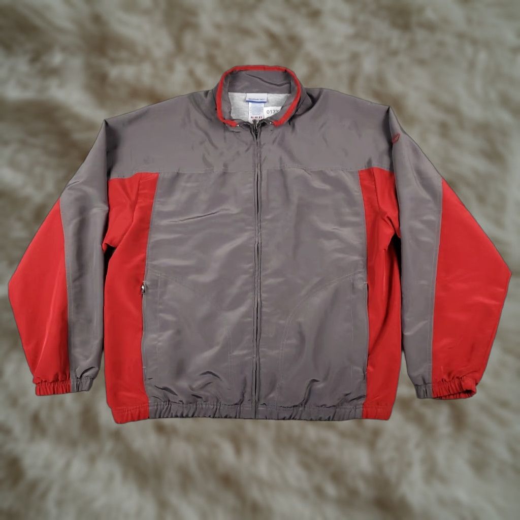 Reebok Reebok Windbreaker Jacket Mens Large Gray Full Zip Outdoor Casual Size US L / EU 52-54 / 3 - 1 Thumbnail