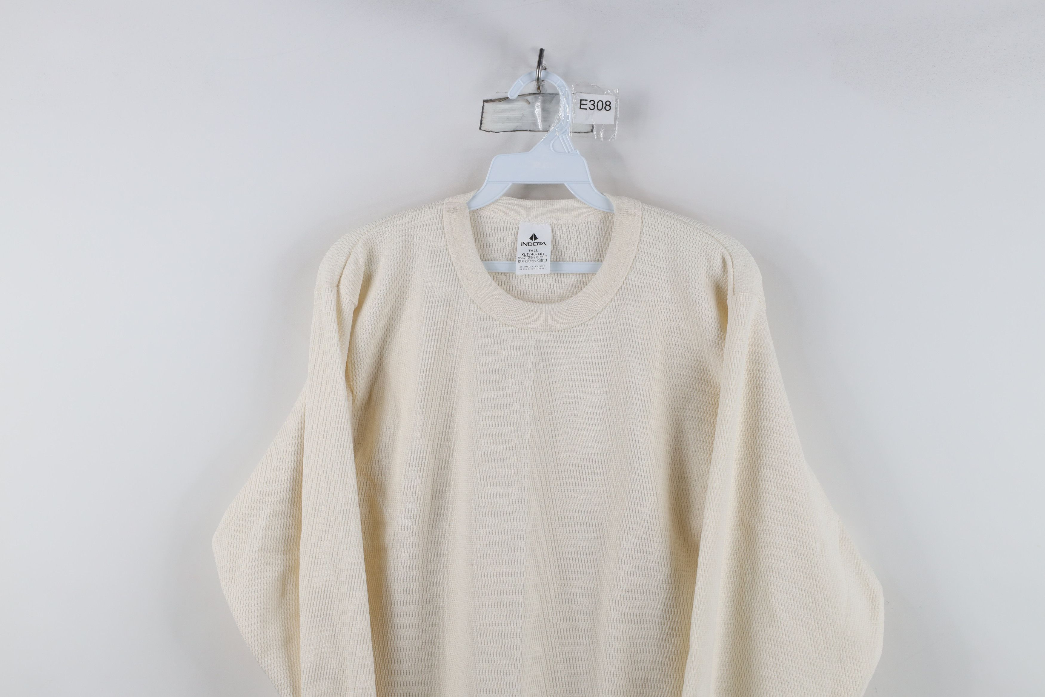 Vintage Vintage 90s Streetwear Waffle Knit Long Sleeve T-Shirt Size US XL / EU 56 / 4 - 2 Thumbnail