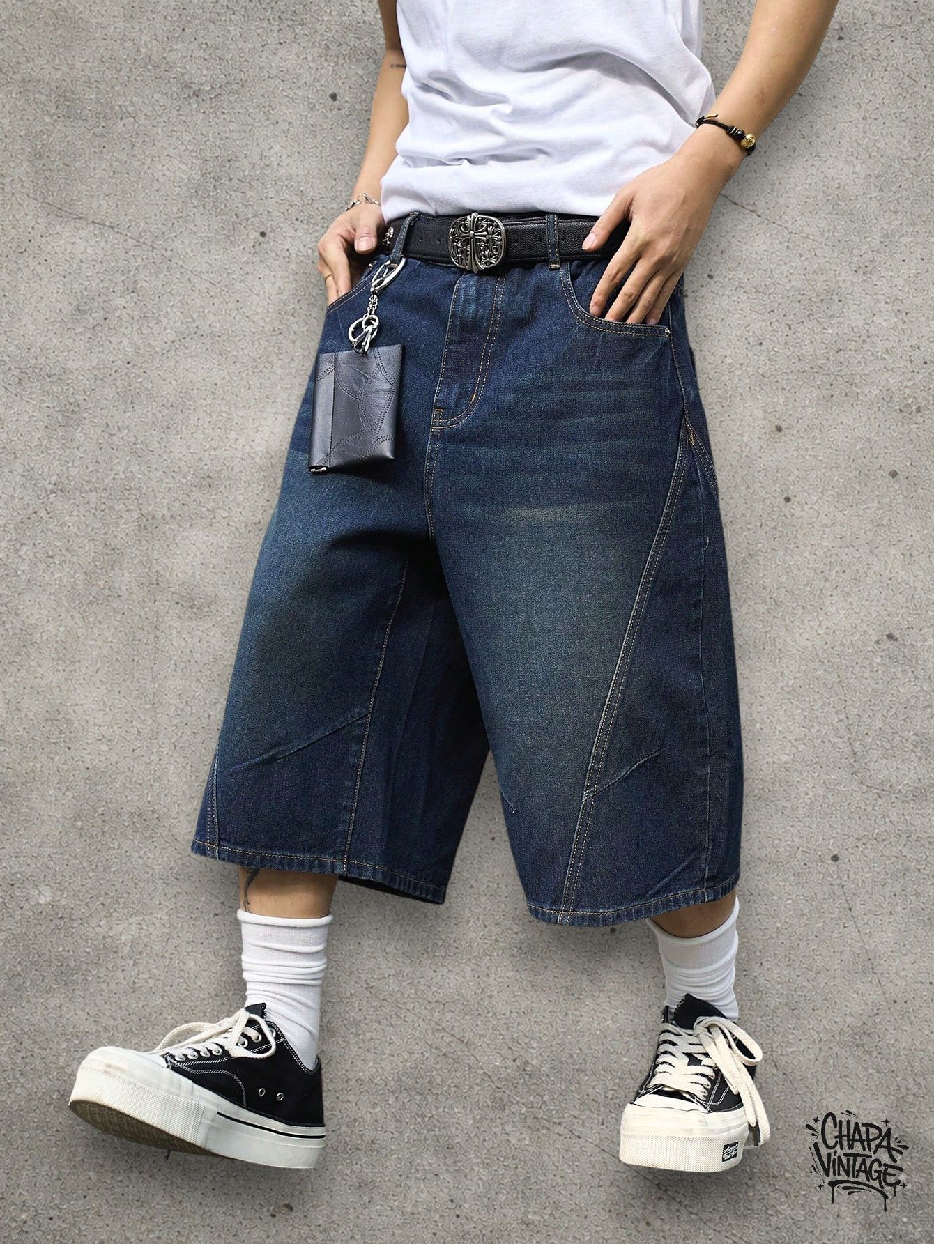 Vintage Denim jeans shorts Size US 32 / EU 48 - 2 Thumbnail