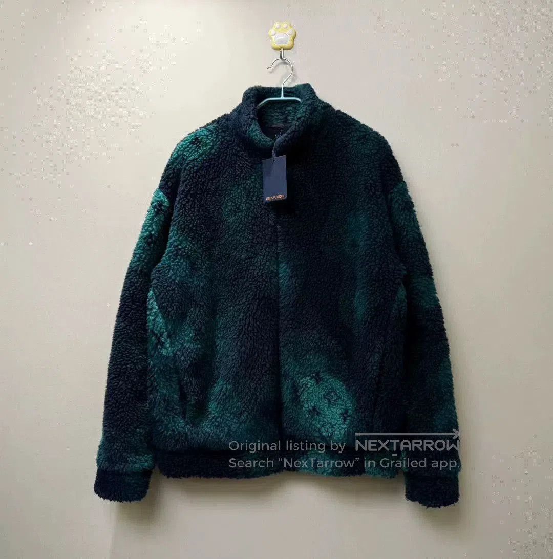 Louis Vuitton Louis Vuitton Black Green Logo Teddy Jacket. Size US XL / EU 56 / 4 - 1 Thumbnail