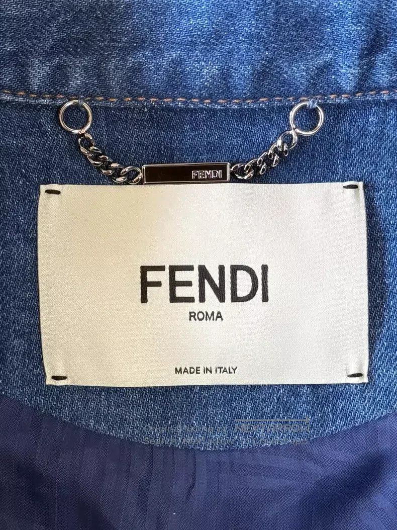Fendi Fendi Brown Full Print Logo Down Jacket Size 4XL / US 24-26 - 8 Thumbnail
