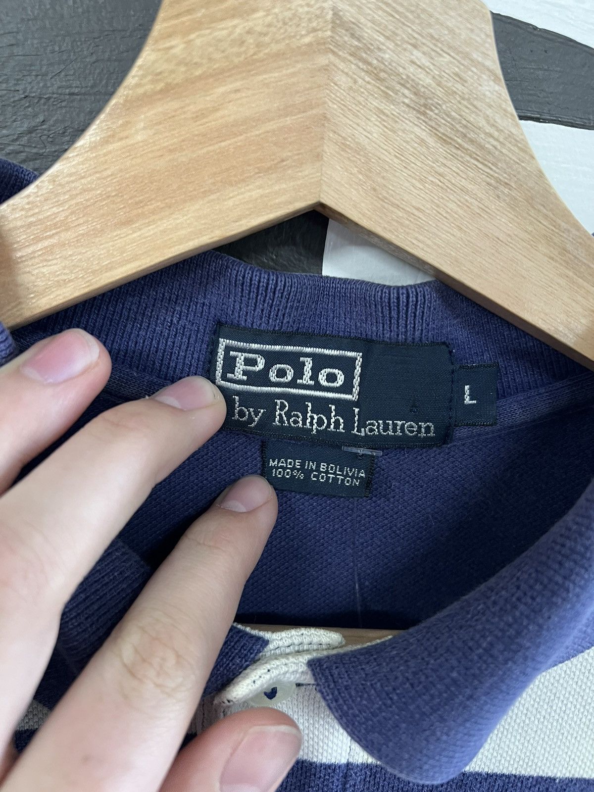 Vintage Vintage Ralph Lauren polo pony striped shirt Size US L / EU 52-54 / 3 - 4 Thumbnail