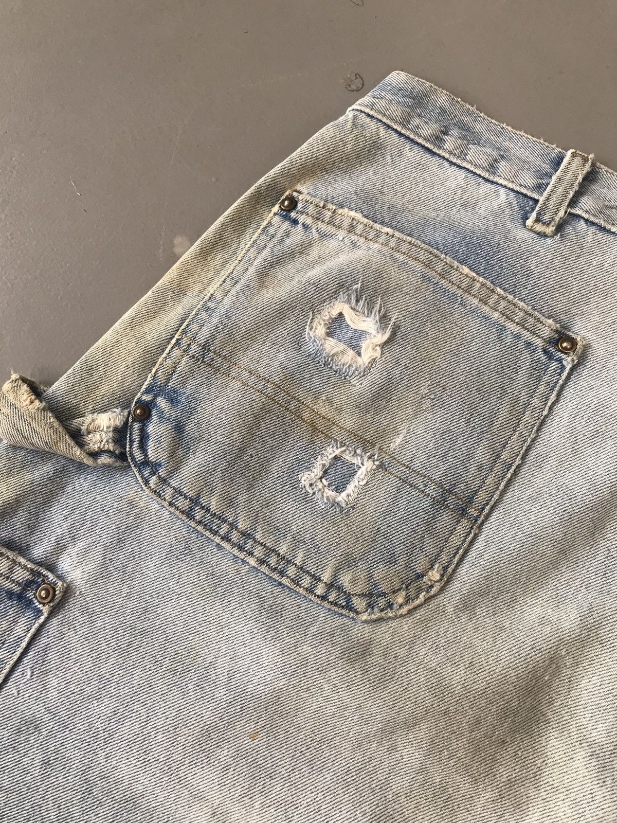 Carhartt × Vintage Vintage Carhartt B73 DST double knee denim Size US 43 - 11 Thumbnail