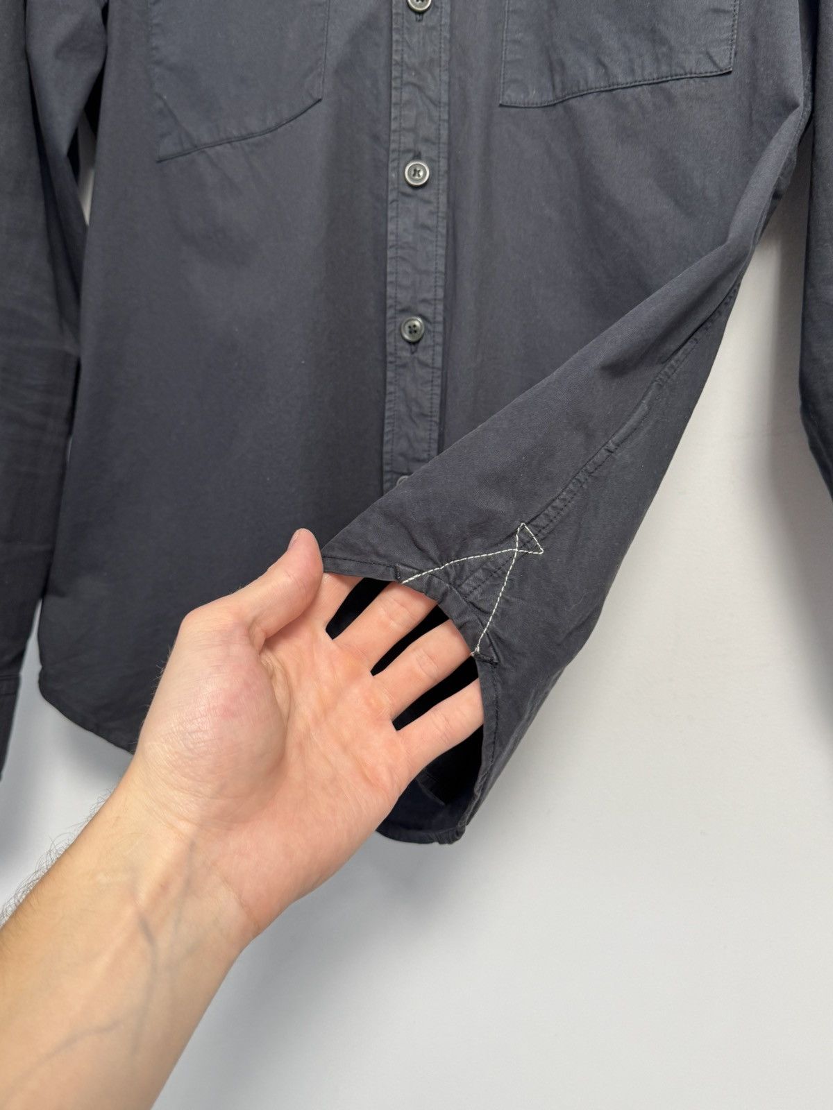 C.P. Company C.p Company Lens Button Up Dark Blue Long Sleeve Shirt Size US M / EU 48-50 / 2 - 11 Thumbnail