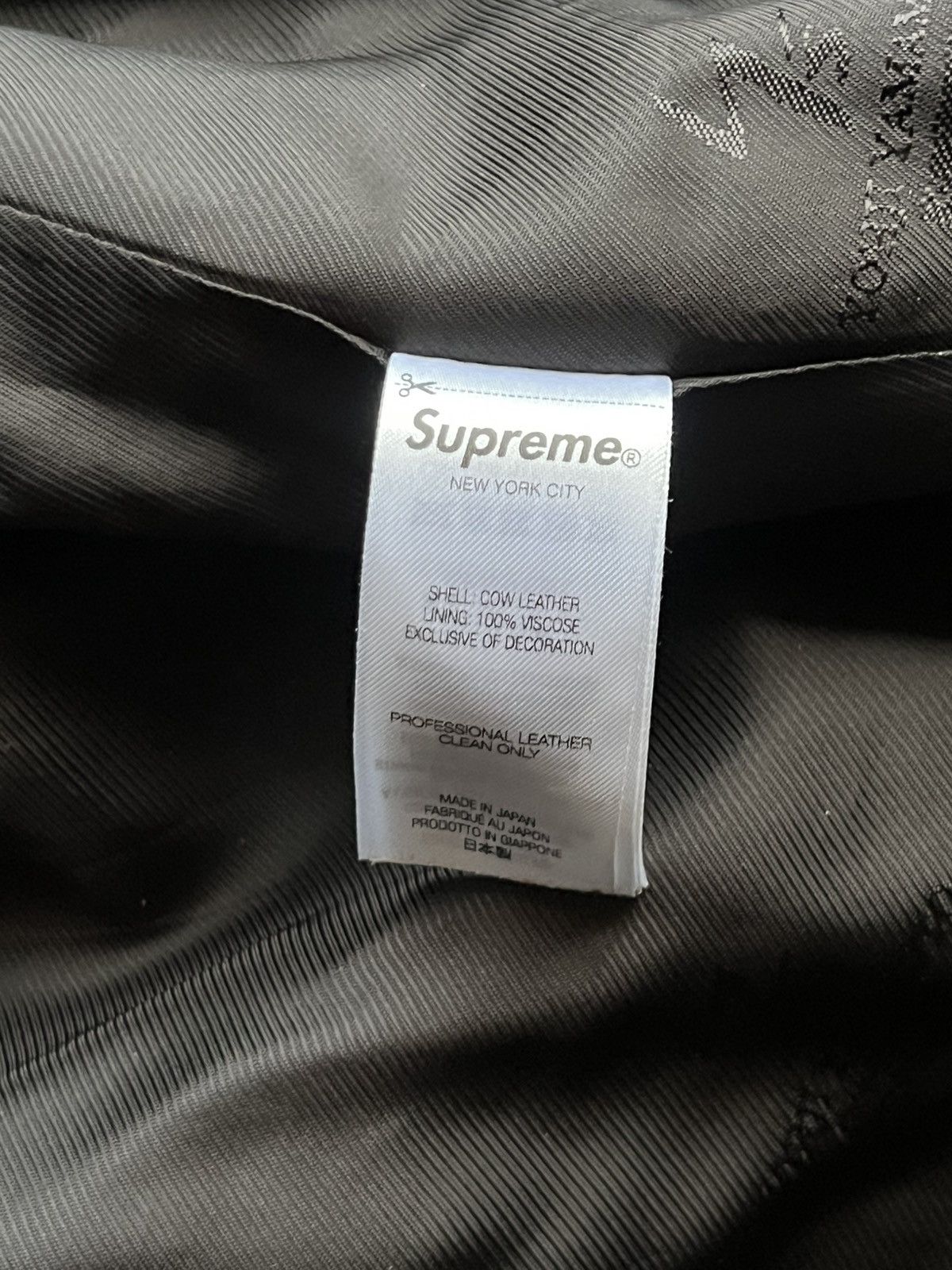 Supreme × Yohji Yamamoto Supreme Y's by Yohji Yamamoto Leather Jacket Size US M / EU 48-50 / 2 - 6 Thumbnail