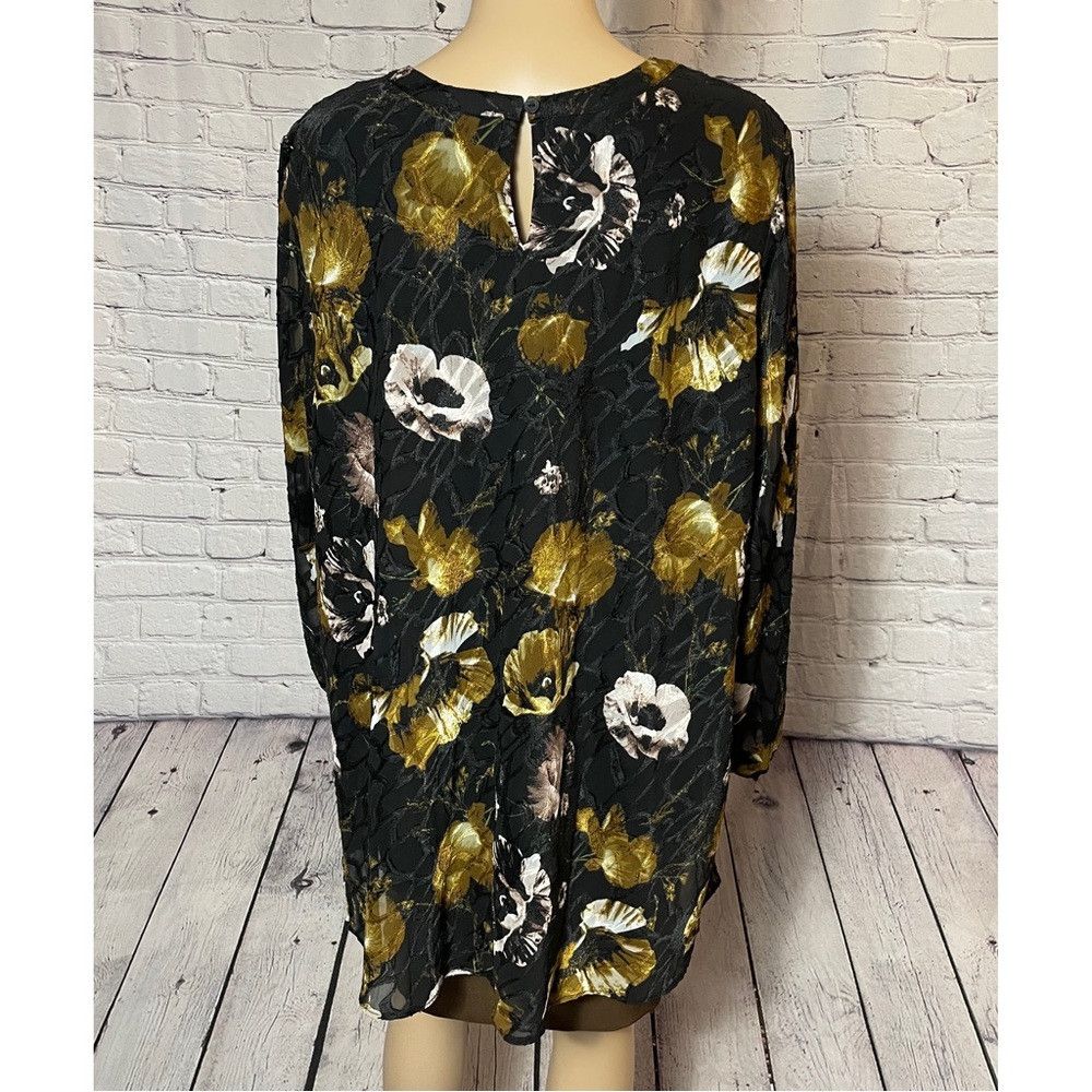Other Susan Graver Fully Lined Printed Jacquard Black Brown Tunic Size XL / US 12-14 / IT 48-50 - 7 Thumbnail