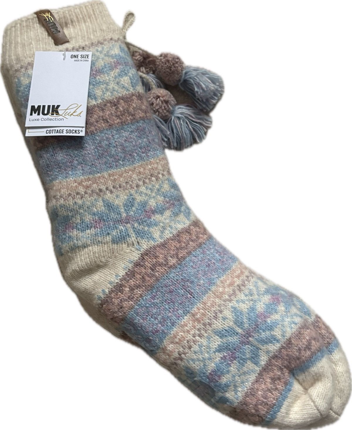 Other NWT Muk Luk Cottage Socks One Size Size ONE SIZE - 1 Preview