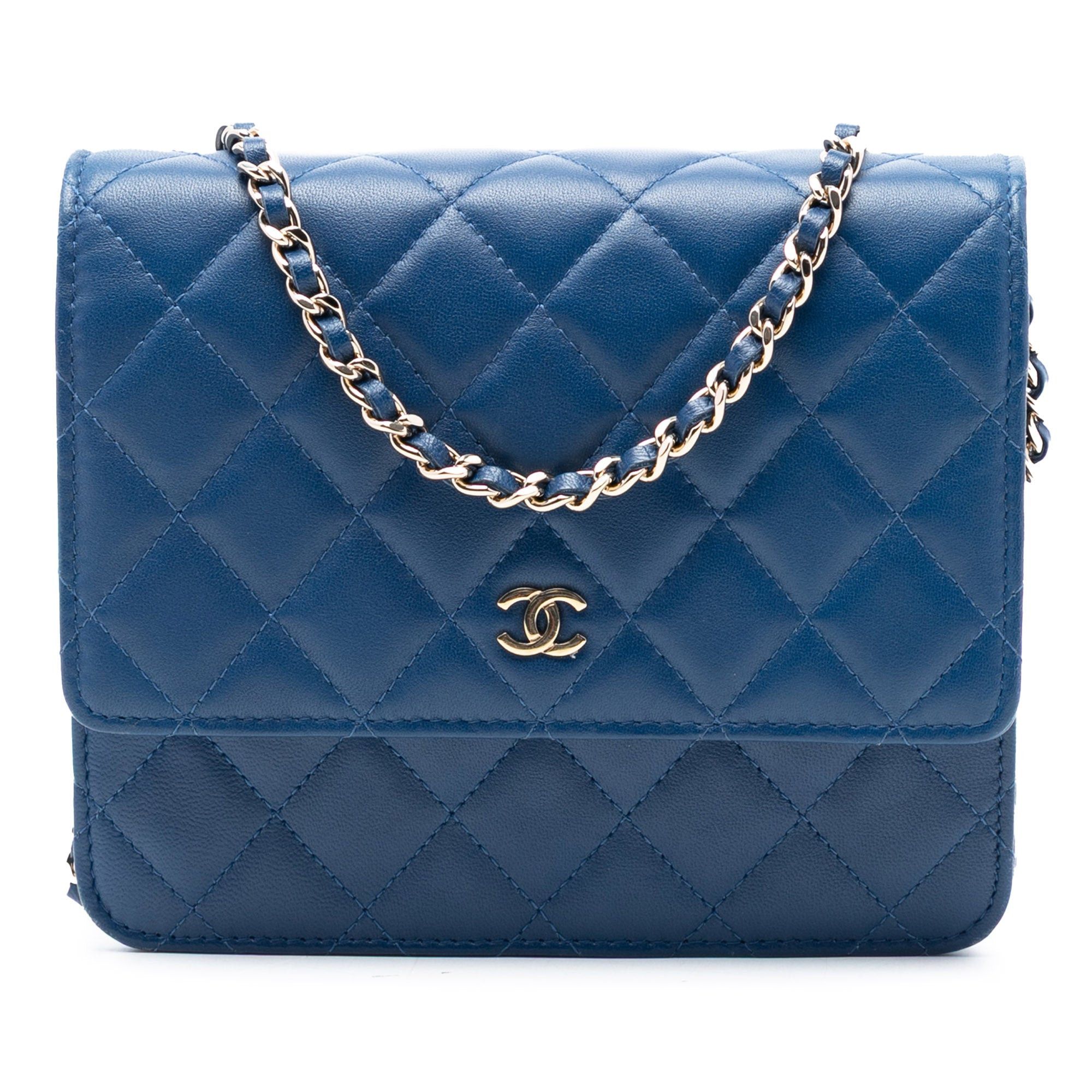 Chanel CC Square Quilted Lambskin Wallet on Chain Size ONE SIZE - 1 Thumbnail