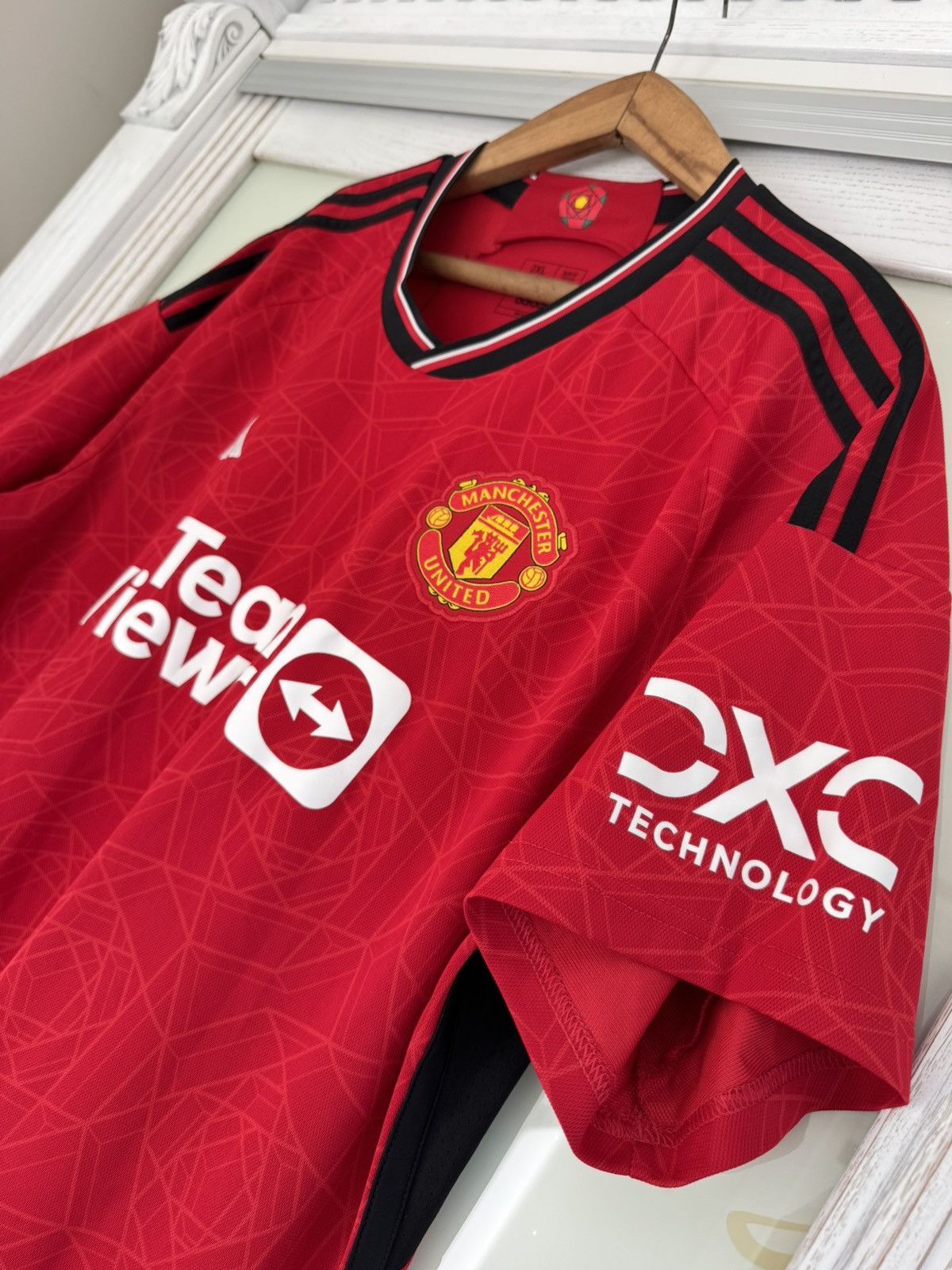 Adidas Manchester United 2023-2024 Home Soccer Jersey Football Kit Size US XXL / EU 58 / 5 - 6 Thumbnail