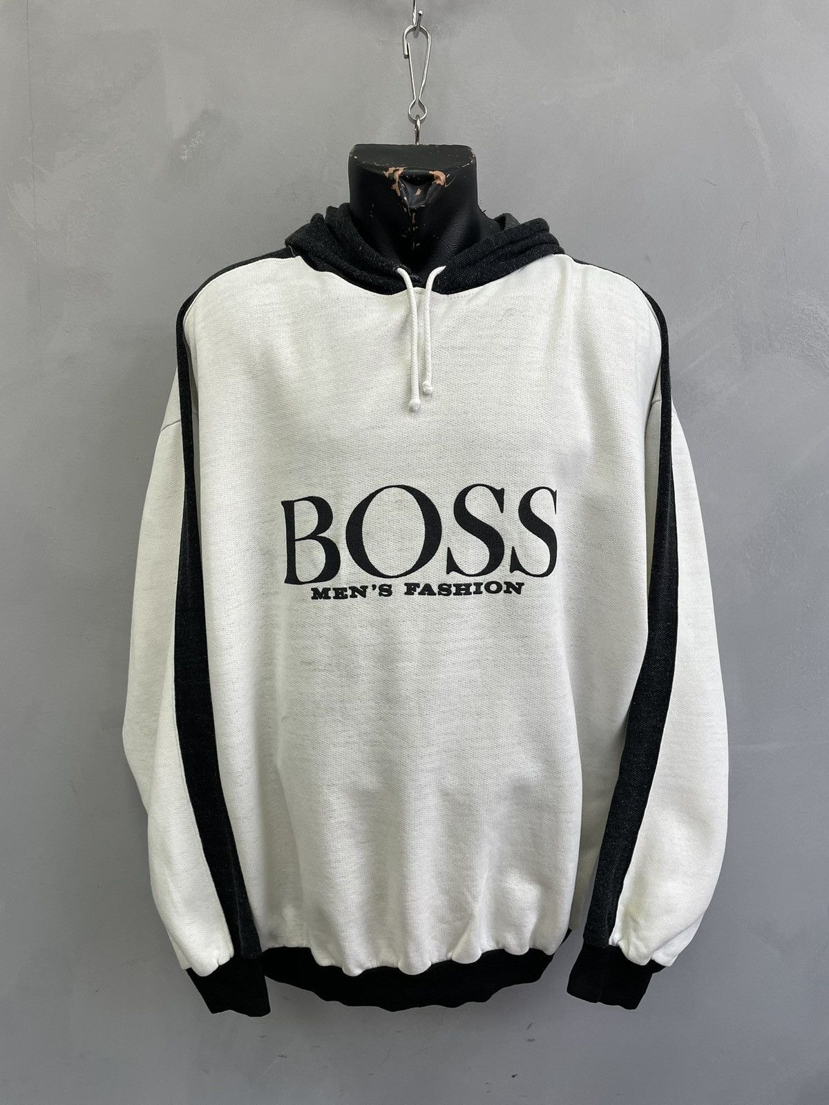 Hugo Boss Vintage BOSS logo oversized hoodie Y2K hype streetwear Size US XL / EU 56 / 4 - 1 Thumbnail