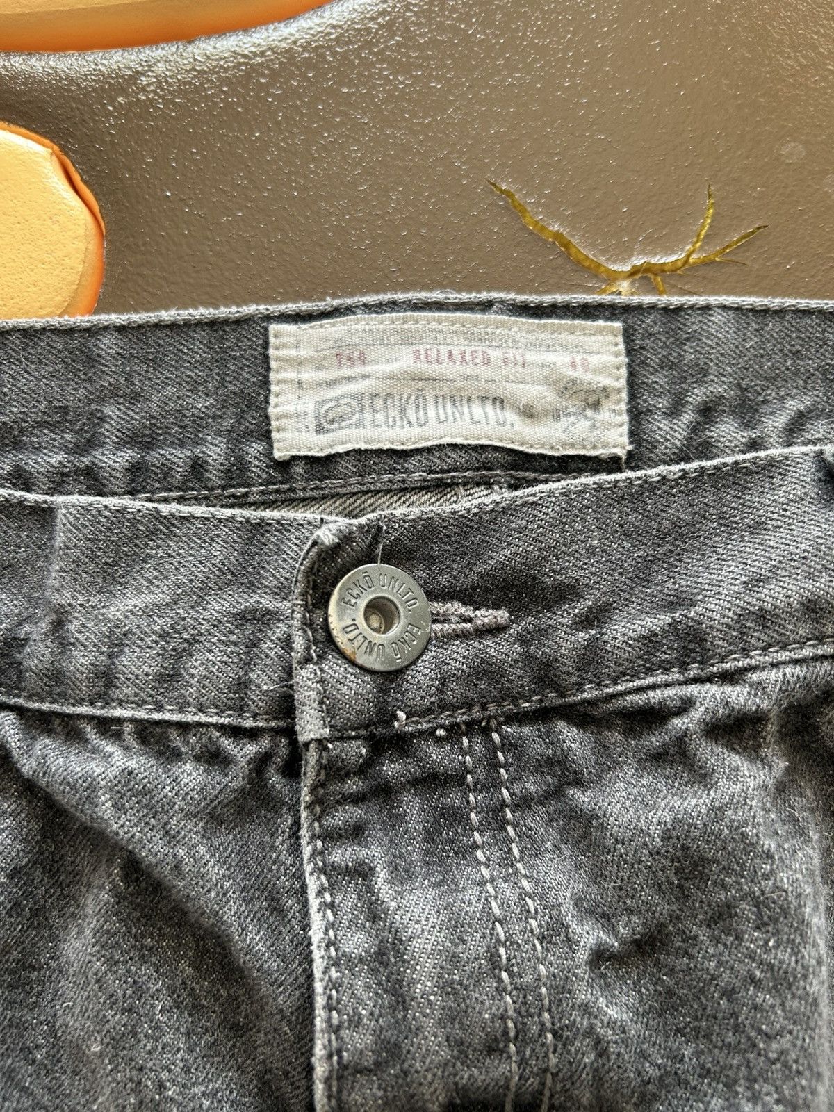 Ecko Unltd. Ecko Y2K Vintage Black Denim Shorts Jorts With Patches Size US 38 / EU 54 - 5 Thumbnail