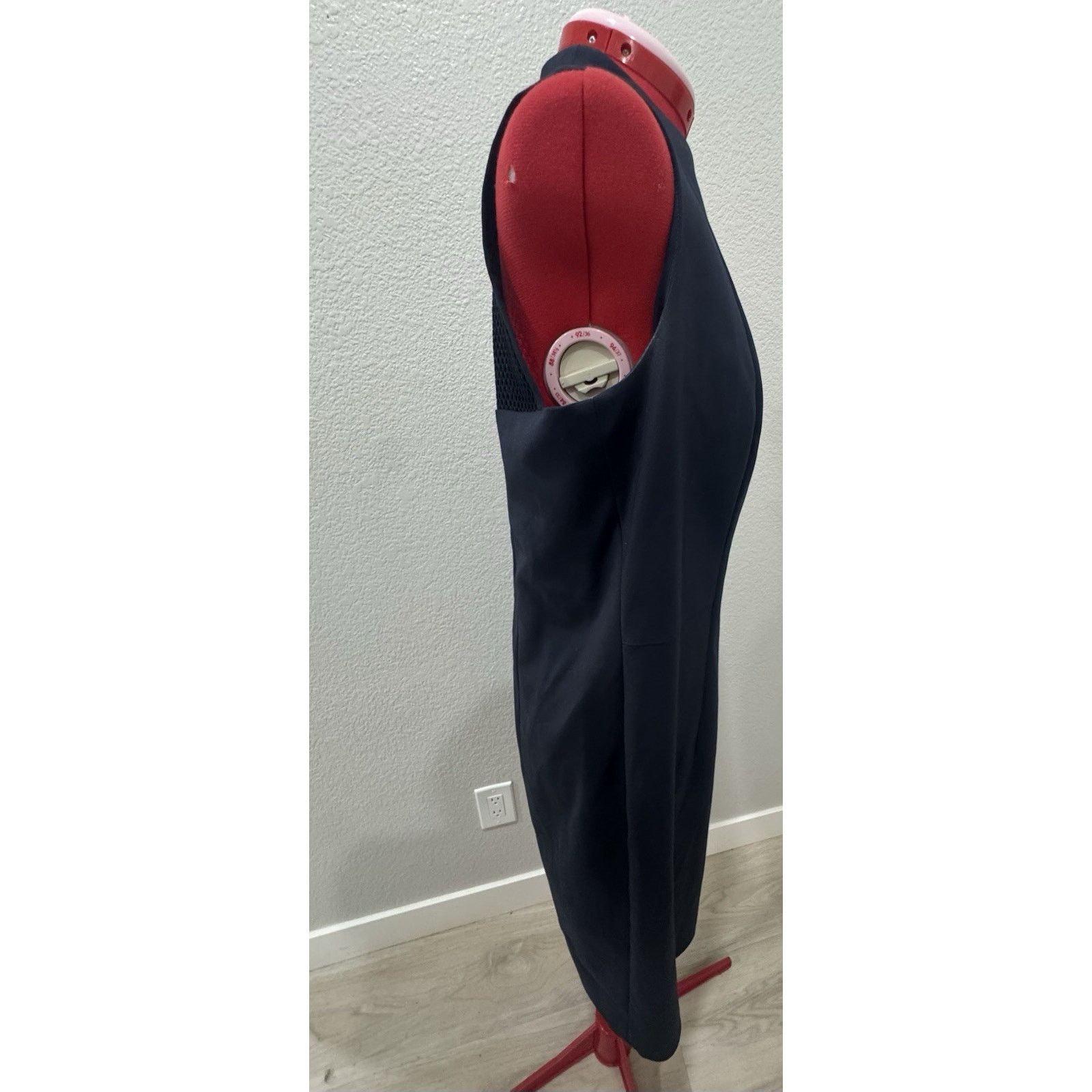 Akris Akris Punto Size 12 Navy Blue Back Zip Office/career Dress Size XL / US 12-14 / IT 48-50 - 3 Thumbnail