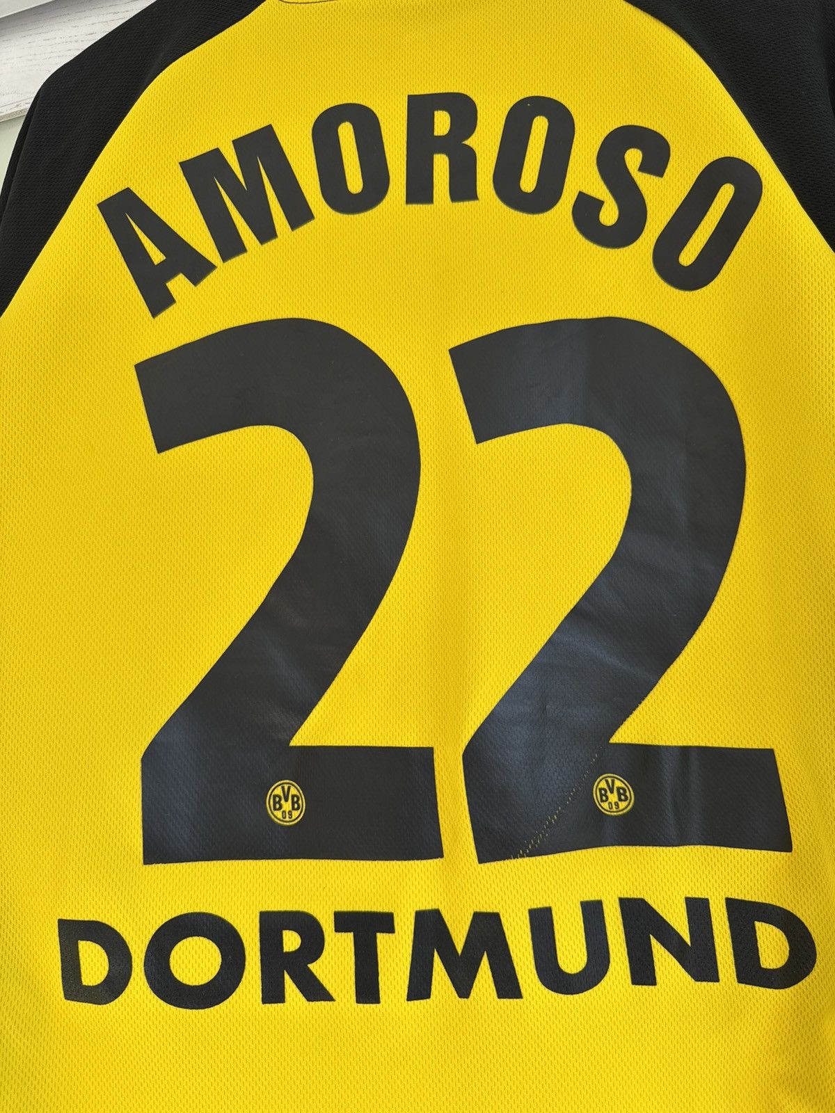 Vintage Amoroso #22 Borussia Dortmund 2001-2002 Home Soccer Jersey Size US XL / EU 56 / 4 - 15 Thumbnail