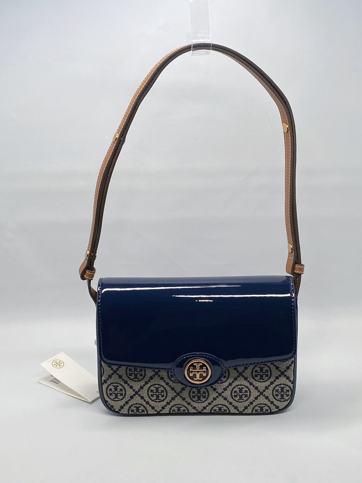 Tory Burch Tory Burch Robinson T Monogram Convertible Shoulder Bag Size ONE SIZE - 4 Thumbnail