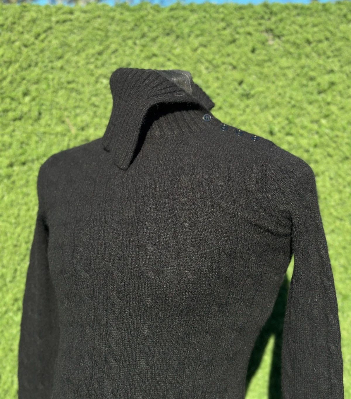Ralph Lauren Black Label Ralph Lauren Black Label Cable Knit Turtleneck Dress Sz S Size S / US 4 / IT 40 - 12 Thumbnail