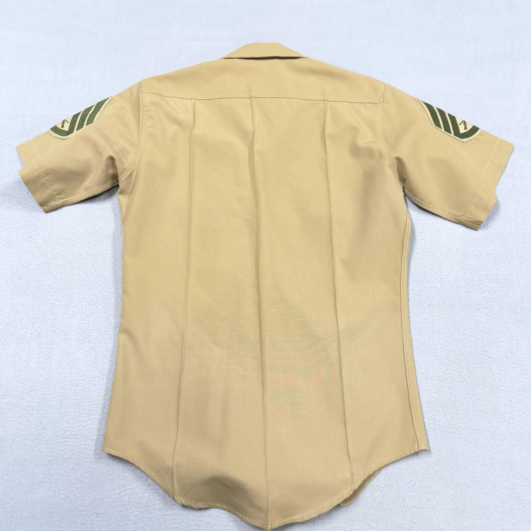 Vintage VINTAGE Creighton Shirt Mens Small Beige USMC Staff Sgt Short Sleeve Uniform Size US S / EU 44-46 / 1 - 4 Thumbnail