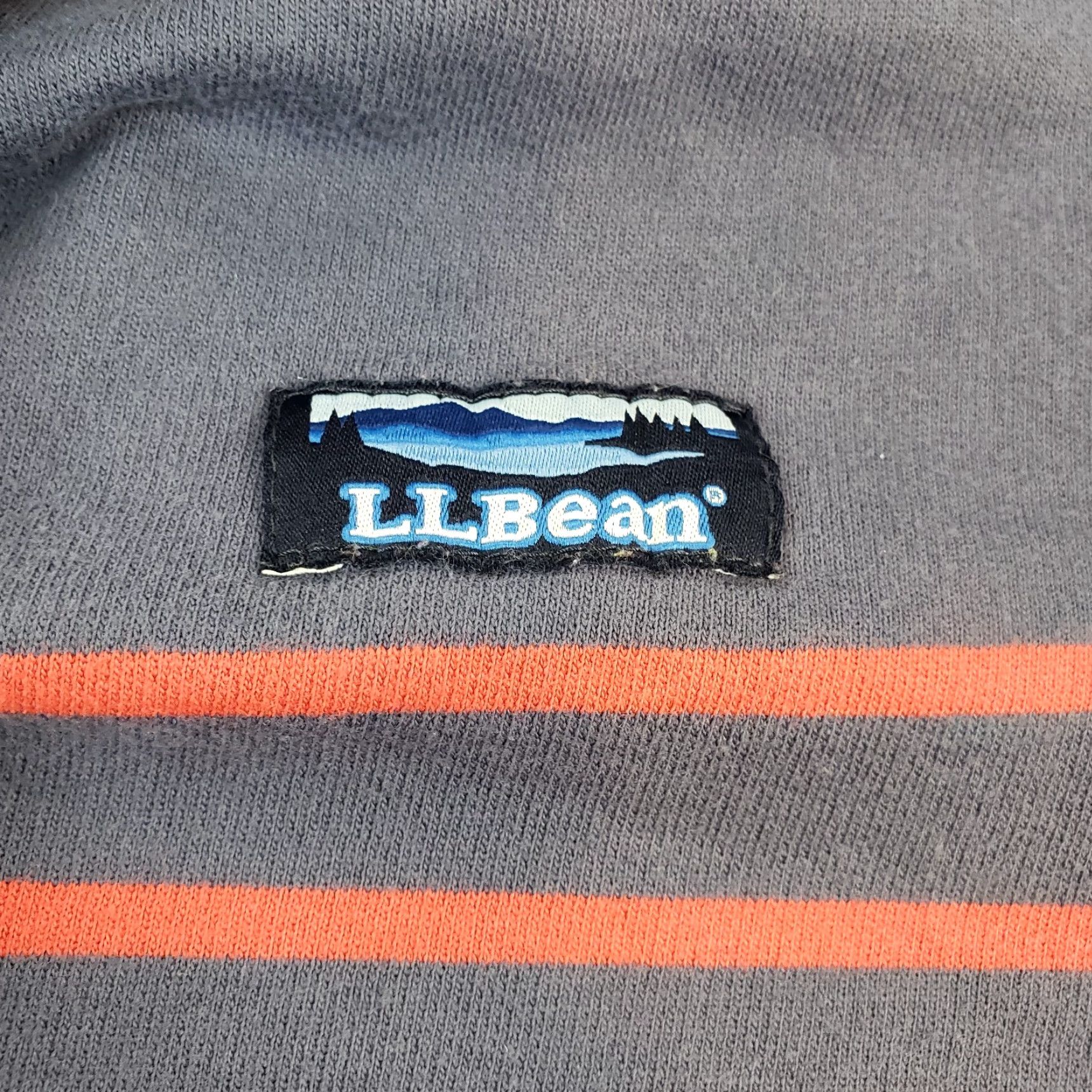Vintage L.L. Bean Mens Henley Shirt Large Red Blue Striped Long Sleeve Casual Size US L / EU 52-54 / 3 - 6 Thumbnail