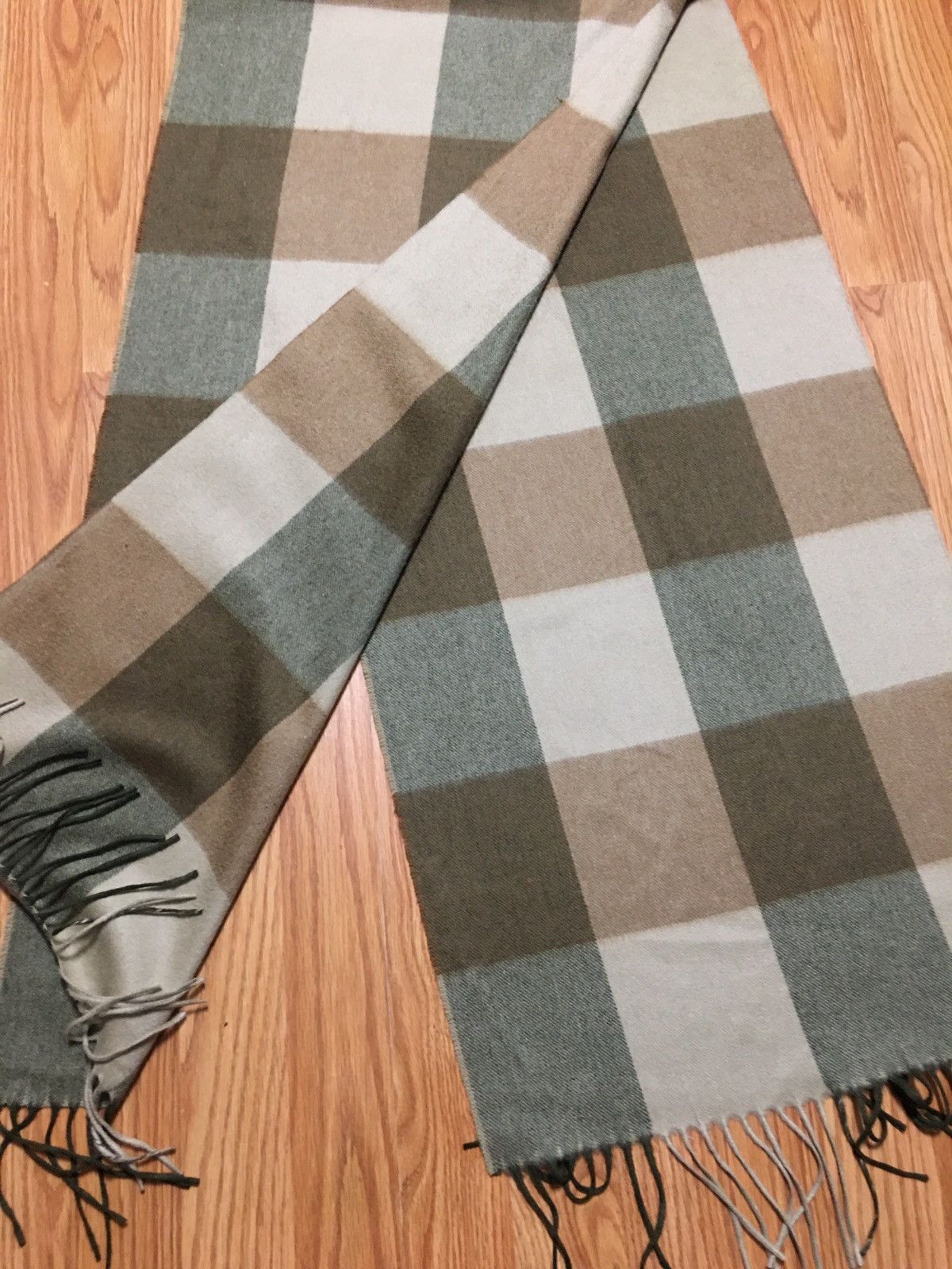 Loro Piana Loro Piana Cashmere Checked Large Scarf Shawl Size ONE SIZE - 6 Thumbnail