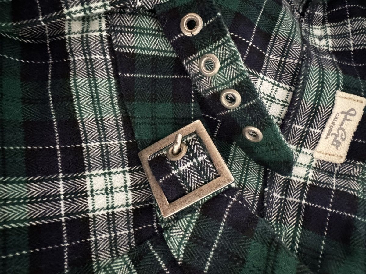 Brandy Melville Brandy Melville Women's Black and Green Plaid Mini Skirt Size 24" / US 00 / IT 34 - 5 Thumbnail