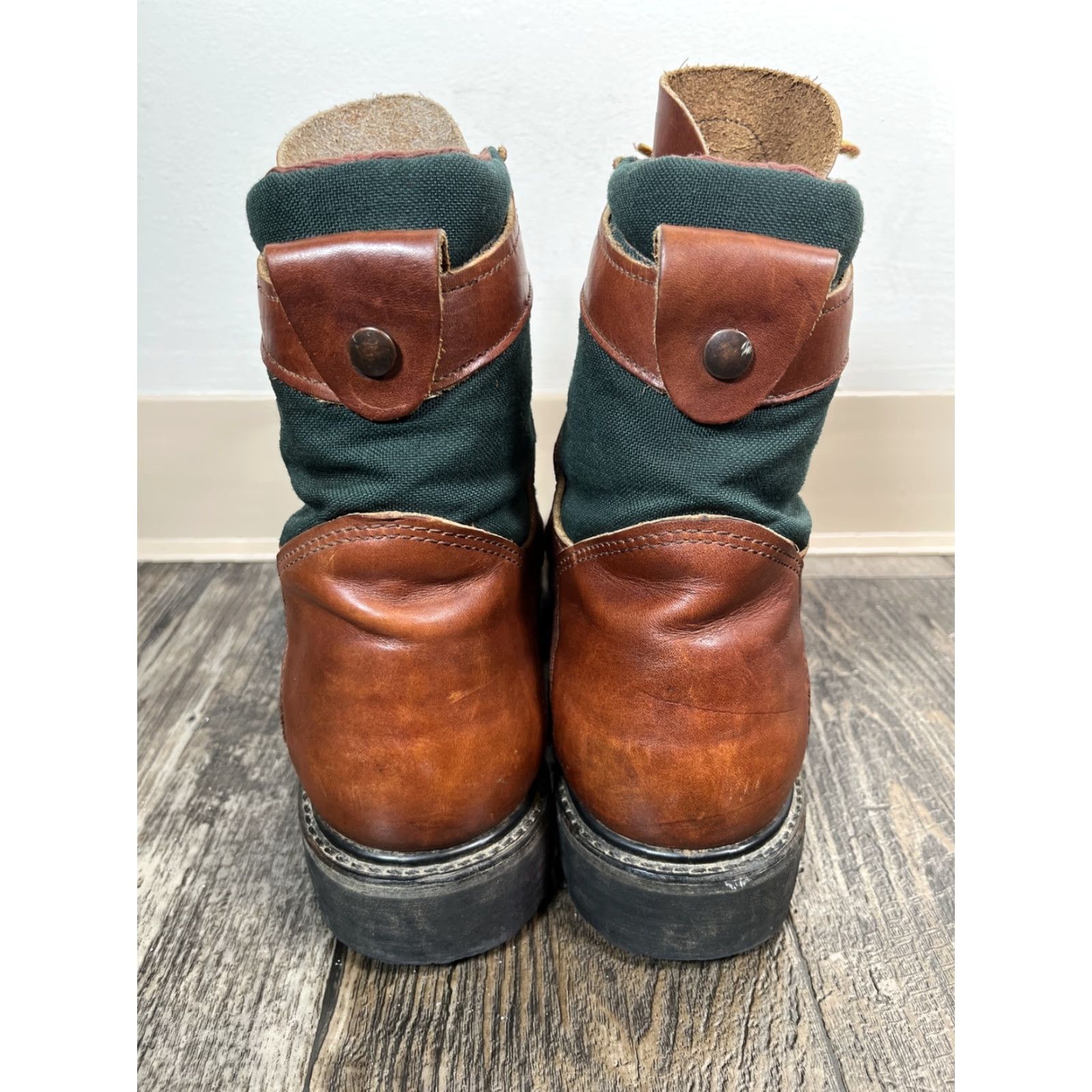 Vintage VINTAGE Irish Setter 09272 Boot Mens 8 EE Brown Leather Union Made In USA USA 90s Combat Leather Sole Mens Size US 8 / EU 41 - 7 Thumbnail