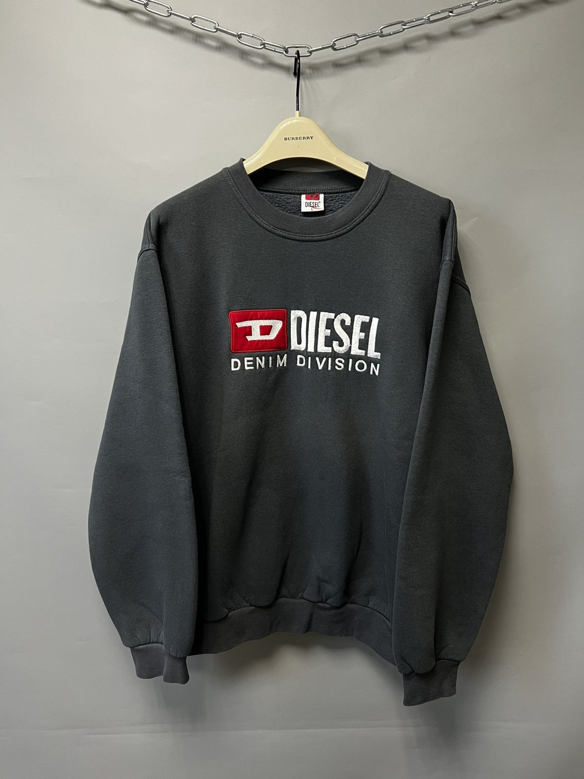 Diesel Diesel Vintage sweatshirt Y2k big logo Size US L / EU 52-54 / 3 - 1 Thumbnail