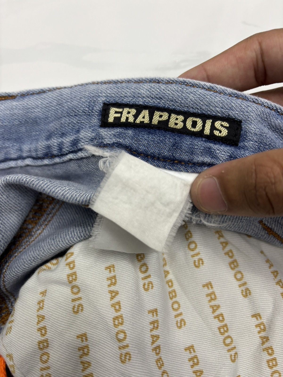 Frapbois × Issey Miyake × Vintage ISSEY MIYAKE DROP CROTCH FRAPBOIS DENIM PANTS Size US 32 / EU 48 - 12 Thumbnail