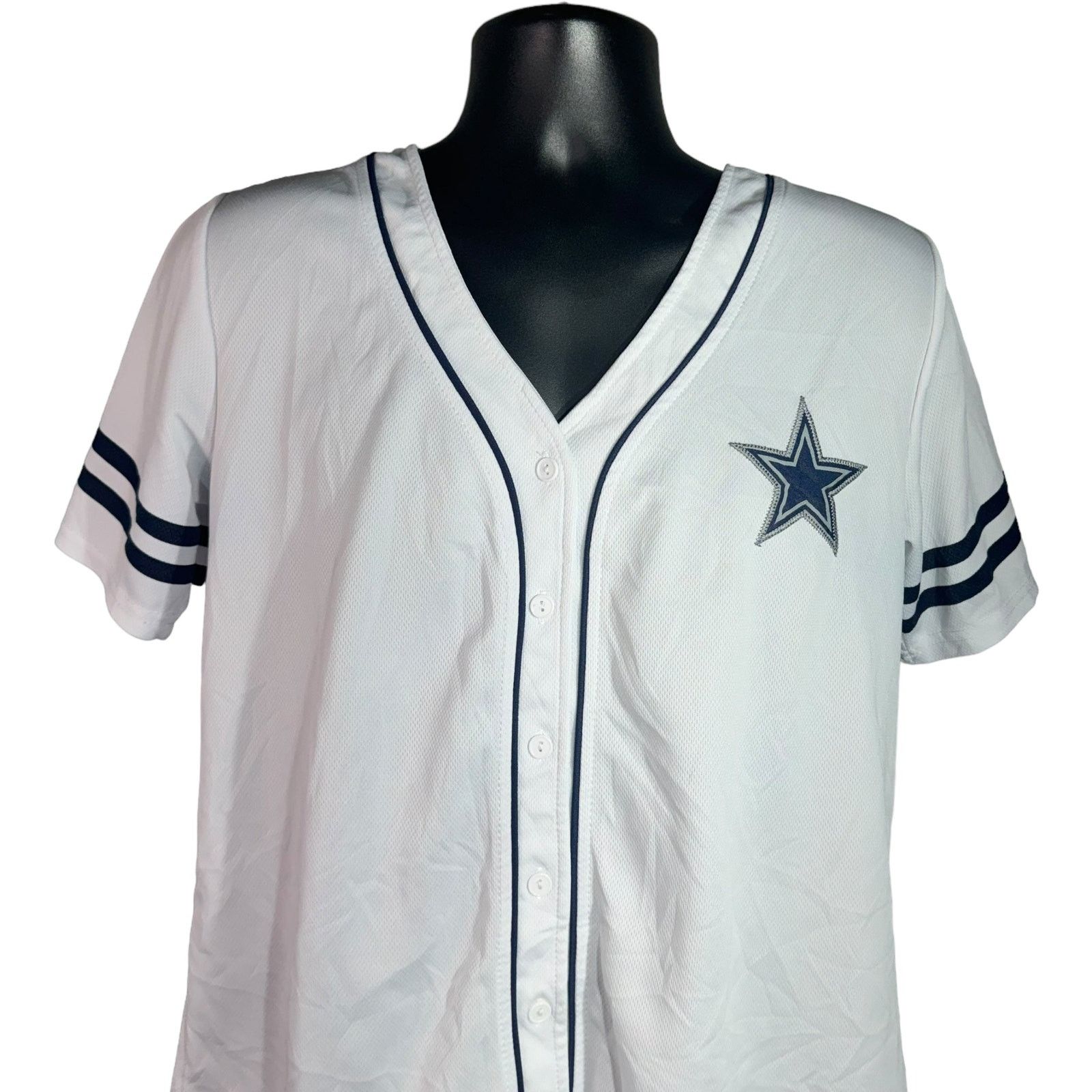 NFL Women's NFL Dallas Cowboys Button Down Jersey Size US M / EU 48-50 / 2 - 2 Thumbnail