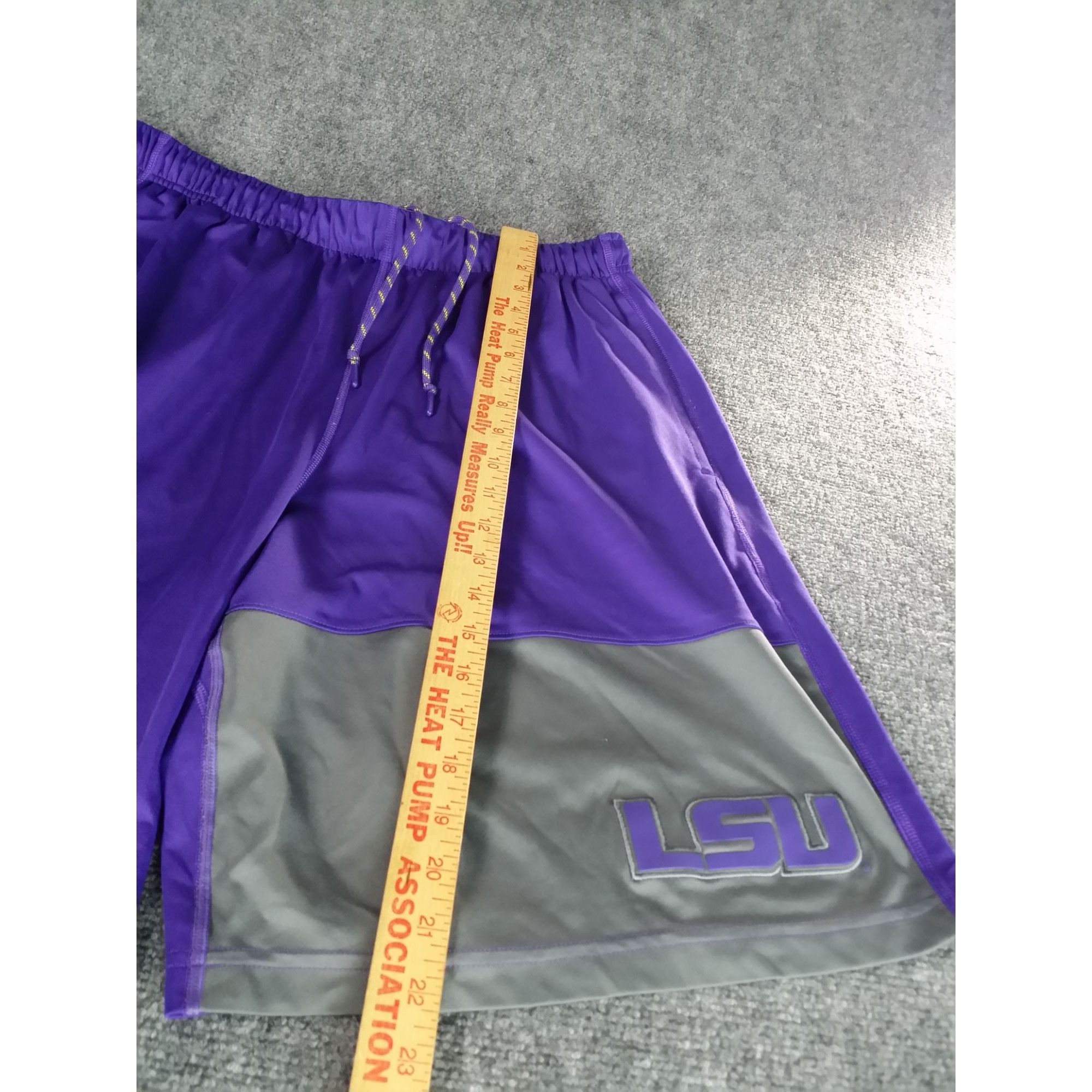 NCAA LSU Tigers Nike Dri-Fit Basketball Shorts Men Sz L Purple Gr Size US 38 / EU 54 - 2 Thumbnail