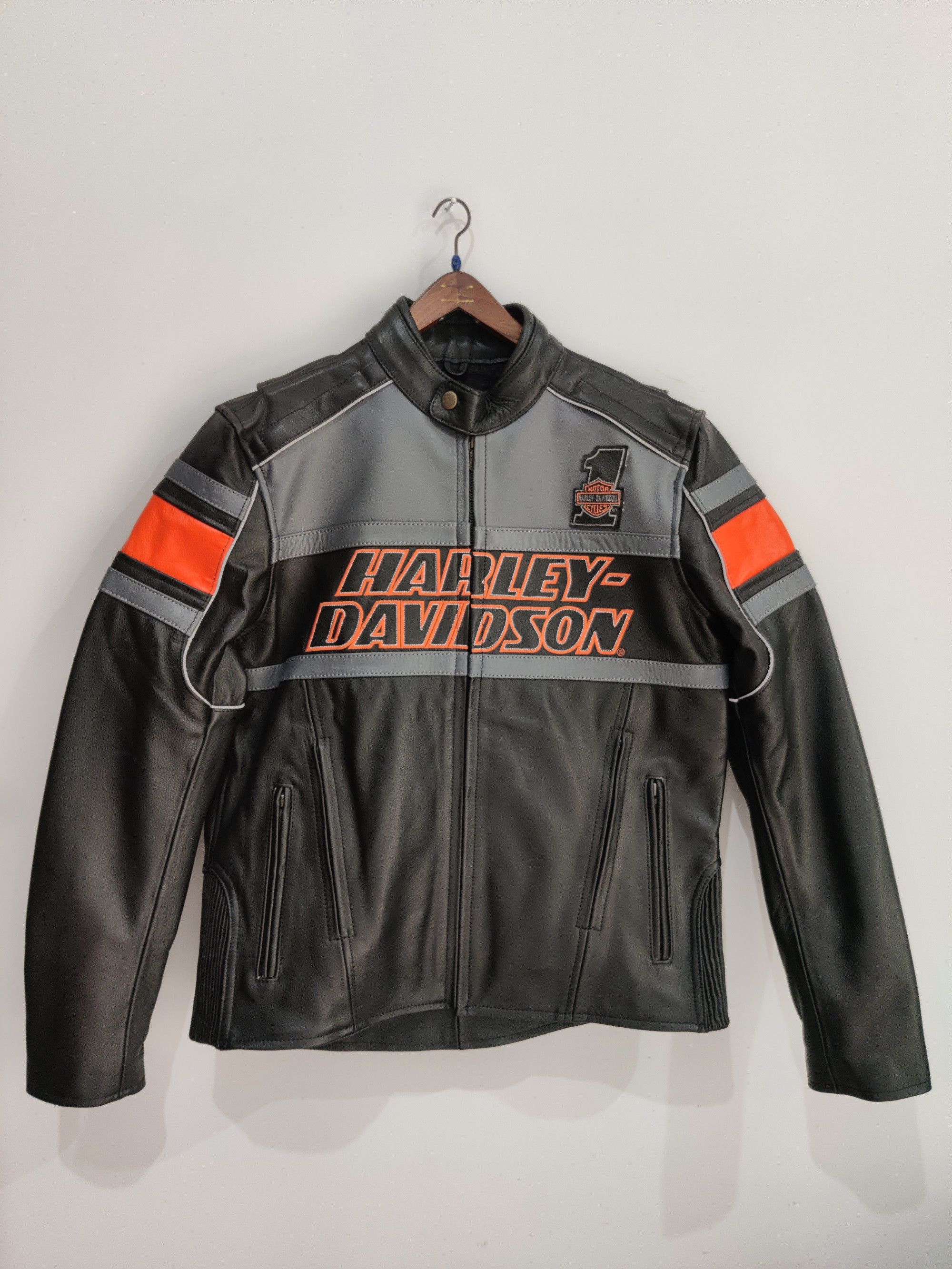 Harley Davidson 💥 Harley Davidson 💥 RARE Leather Racing Biker Size US XL / EU 56 / 4 - 1 Thumbnail