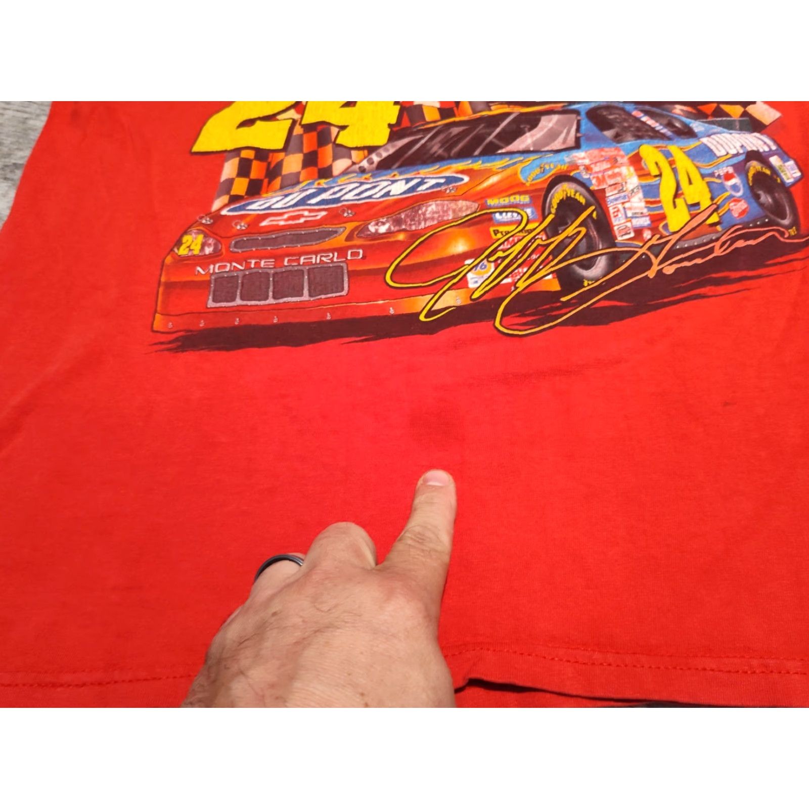 Chase Authentics VINTAGE Jeff Gordon NASCAR 2001 Winston Cup Series Chase T-Shirt Men Large Red Graphic Print Size US L / EU 52-54 / 3 - 2 Thumbnail