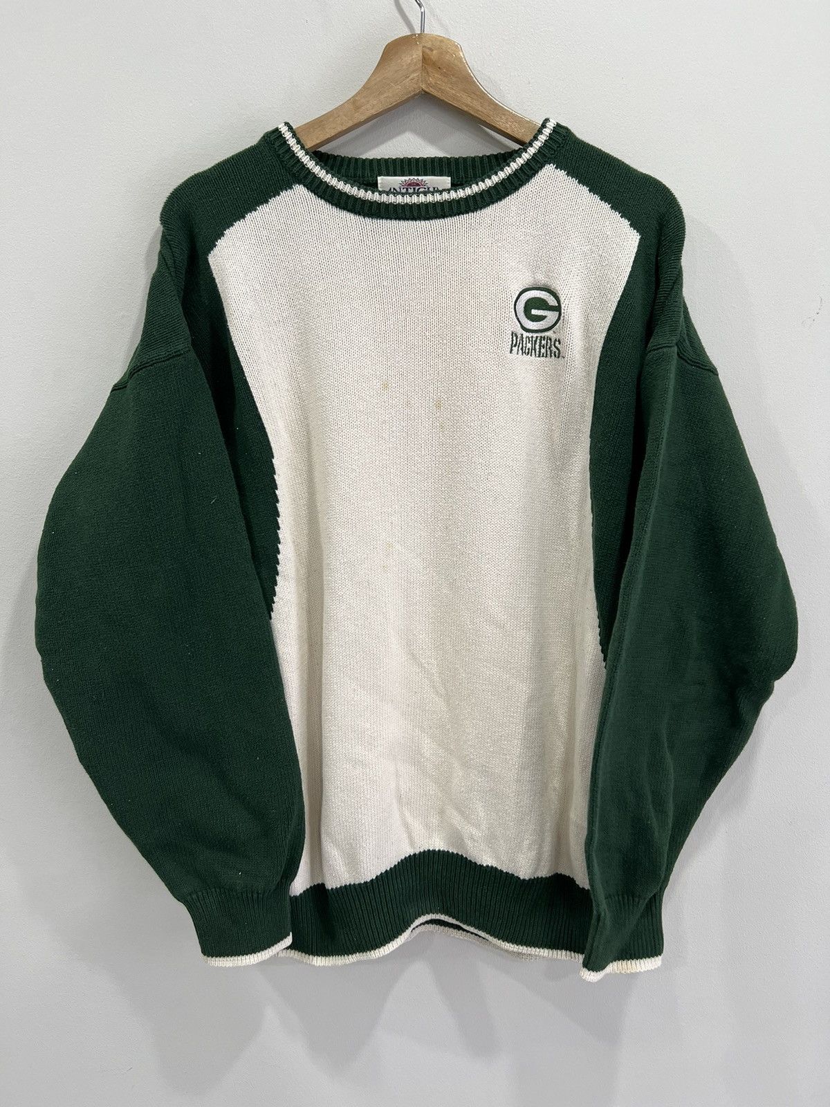 Vintage Vintage Green Bay Packers Knit Sweater Size US L / EU 52-54 / 3 - 1 Thumbnail