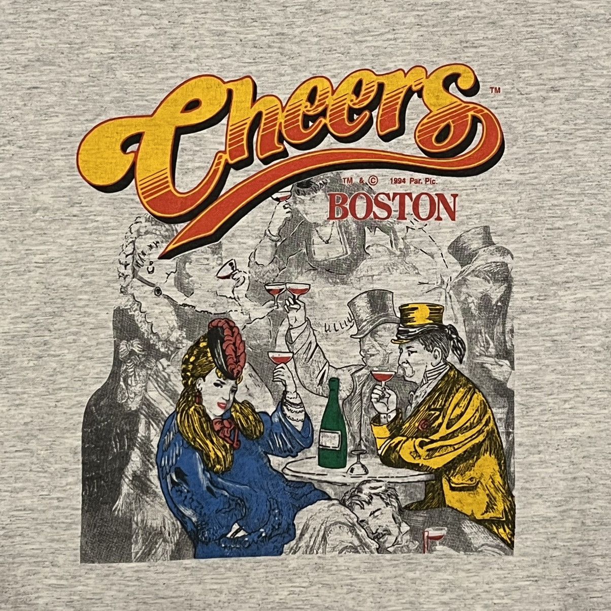 Vintage Vintage 1994 Cheers Boston Gray XL T Shirt Size US XL / EU 56 / 4 - 2 Thumbnail