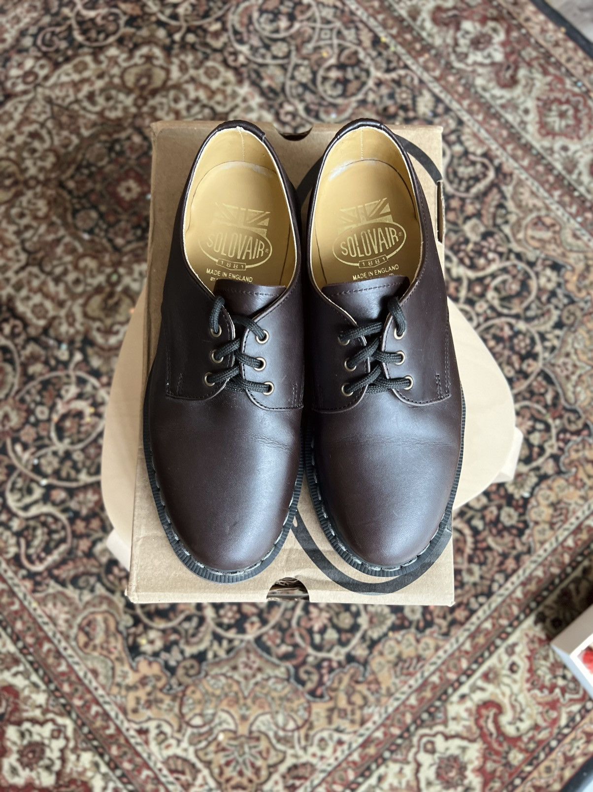 Solovair Solovair Gibson Derby Shoes Size US 5.5 / IT 35.5 - 3 Thumbnail