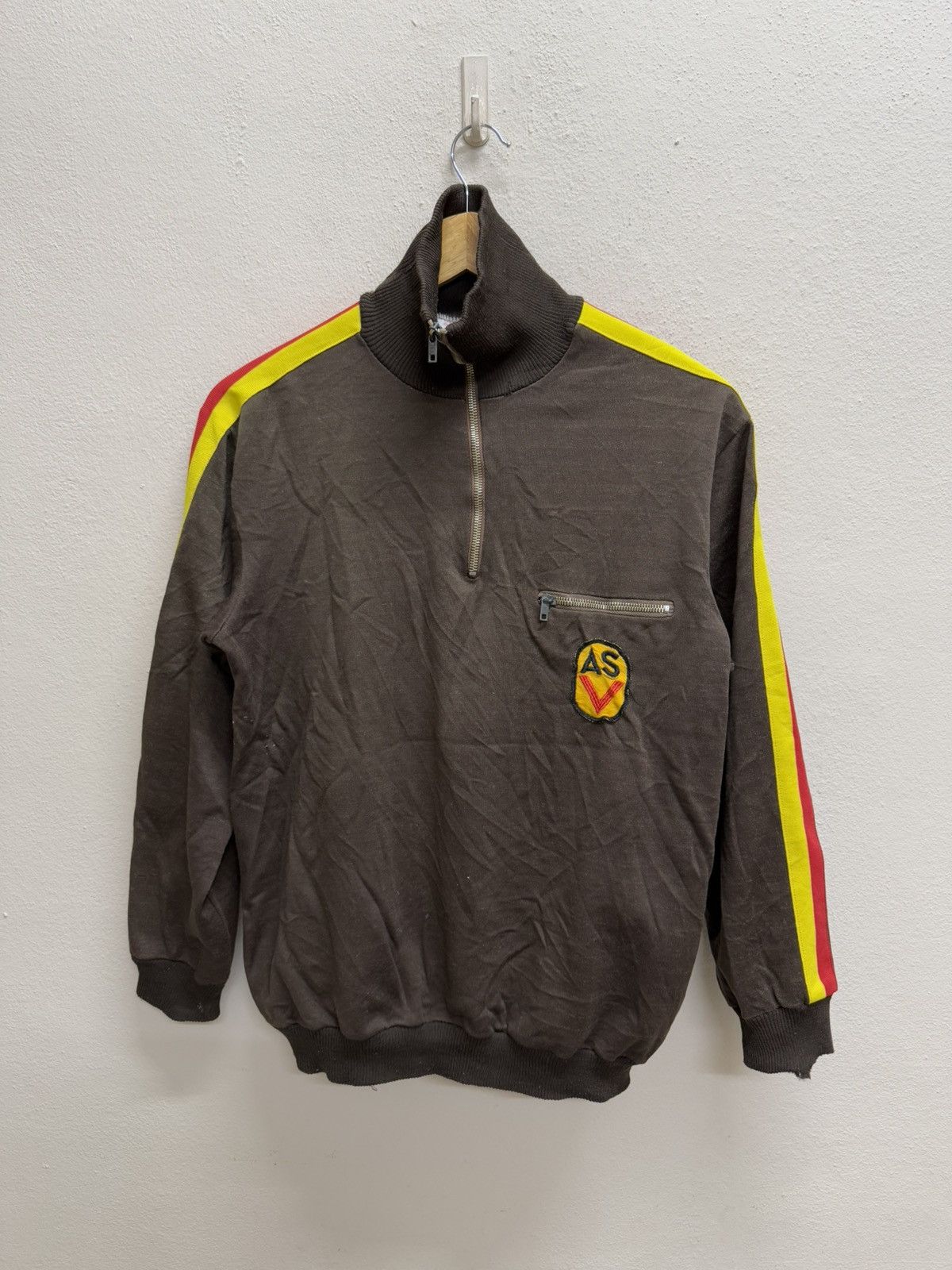 Vintage Vintage 70s MILITARY WESTGERMANY TRACKTOP HALFZIPPER SWEETER Size US S / EU 44-46 / 1 - 19 Thumbnail