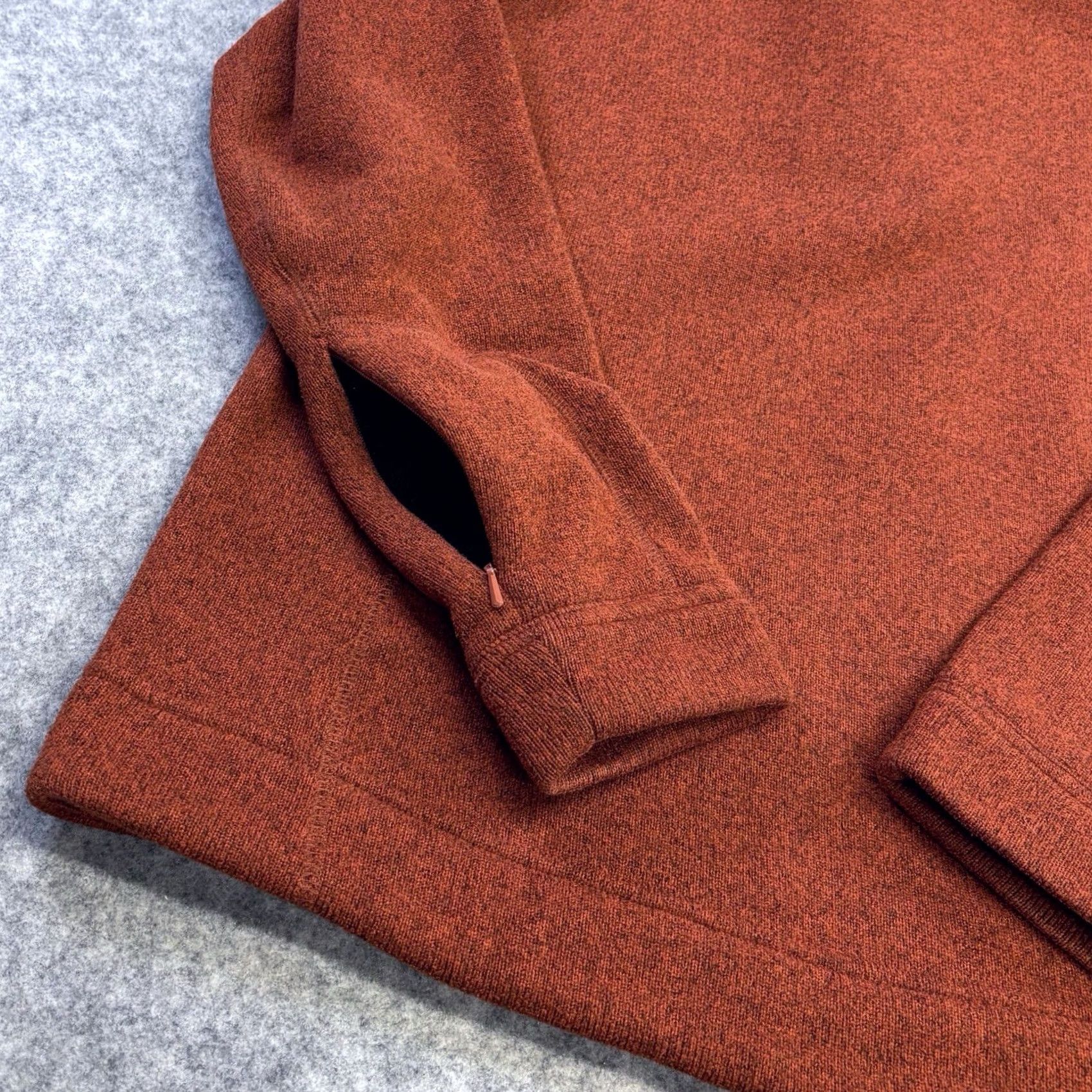 Rusty Rohan Pathway Fleece Pullover Small Womens Rust Orange Button Neck Vintage Size S / US 4 / IT 40 - 5 Thumbnail
