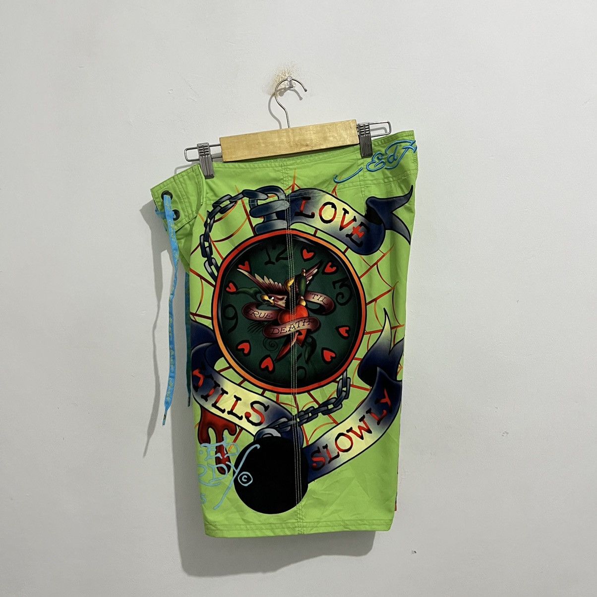 Ed Hardy Ed Hardy Tattoo Graphic Board Shorts Size US 30 / EU 46 - 3 Thumbnail