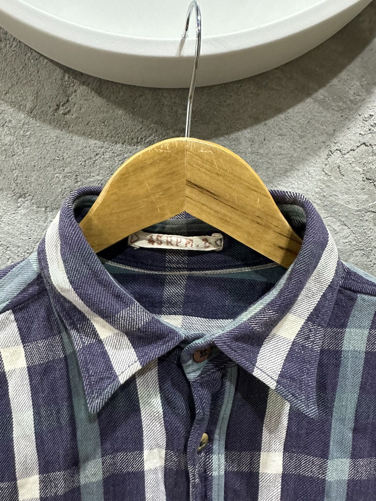 45rpm 45Rpm Studio Japan Single Pocket Plaid Flannel Size US L / EU 52-54 / 3 - 3 Thumbnail