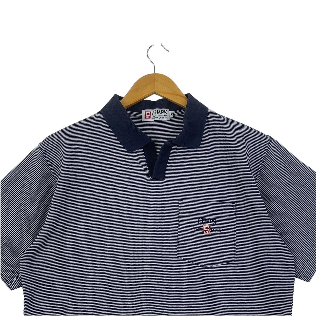 Chaps Ralph Lauren Vintage CHAPS RALPH LAUREN Striped Pocket Polo Tee Shirt Size US M / EU 48-50 / 2 - 2 Thumbnail