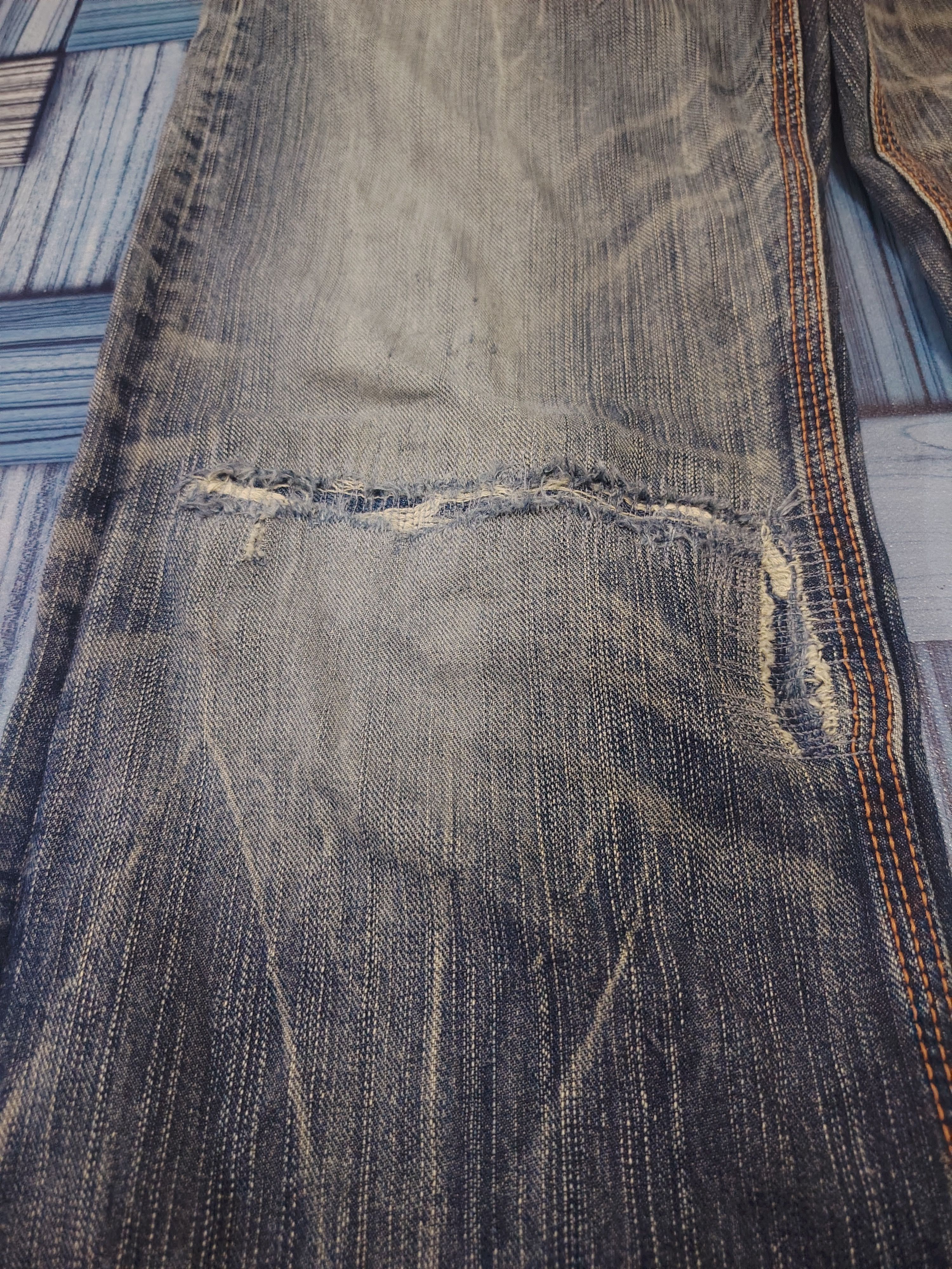 Edwin Edwin Exclusive Vintage Distressed Jeans Orange Stitch Size US 30 / EU 46 - 6 Thumbnail