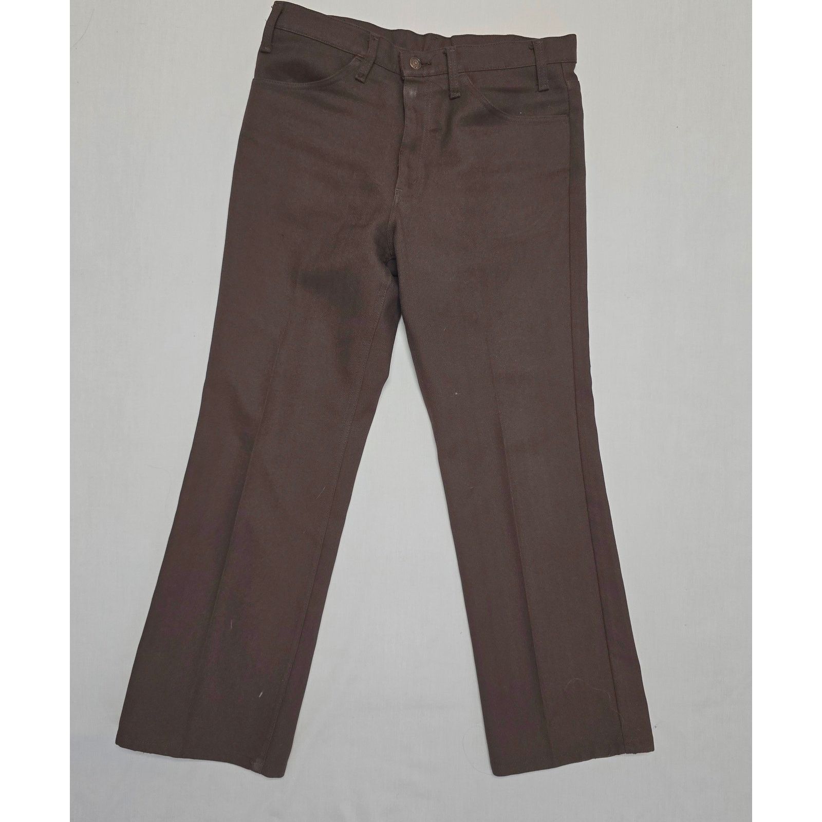 Levi's Vintage Levis Bootcut Pants Mens 34x29 Herringbone Western Size US 34 / EU 50 - 1 Thumbnail