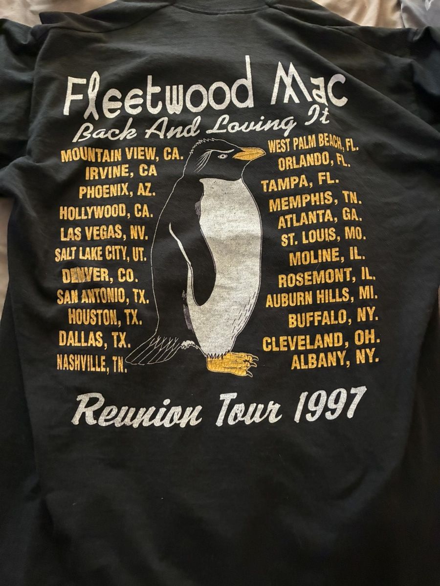 Vintage Fleetwood Mack Vintage 1997 concert Tee Size US XL / EU 56 / 4 - 3 Thumbnail